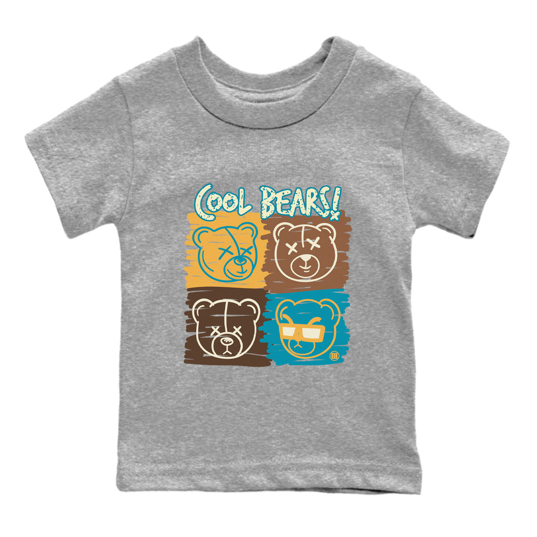 Air Jordan 4 GS Cacao Wow Match To Jordans Cool Bears Streetwear Sneaker Shirt Air Jordan 4 Cacao Wow Drip Gear Zone Sneaker Matching Clothing Kids Shirts Heather Grey 2