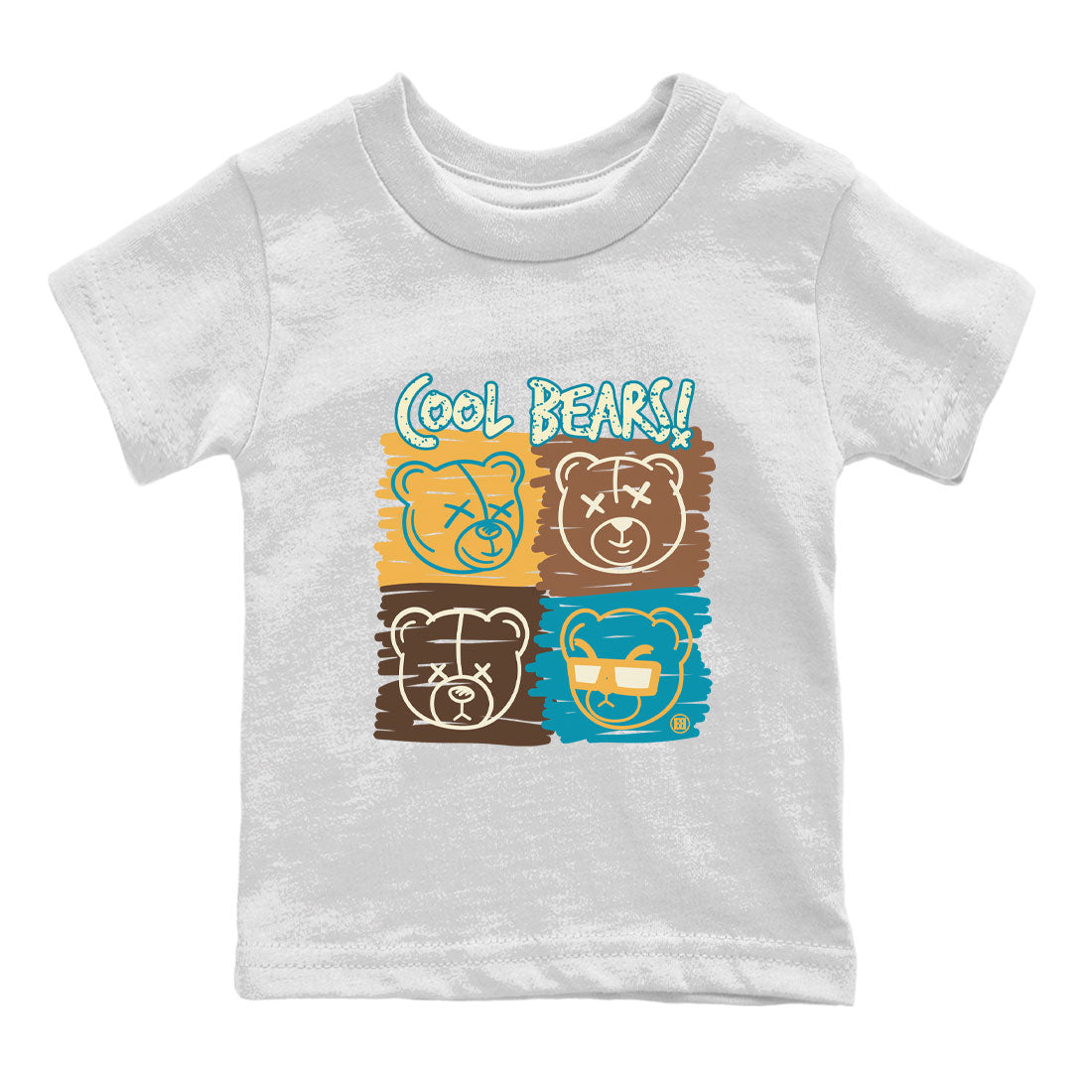 Air Jordan 4 GS Cacao Wow Match To Jordans Cool Bears Streetwear Sneaker Shirt Air Jordan 4 Cacao Wow Drip Gear Zone Sneaker Matching Clothing Kids Shirts White 2