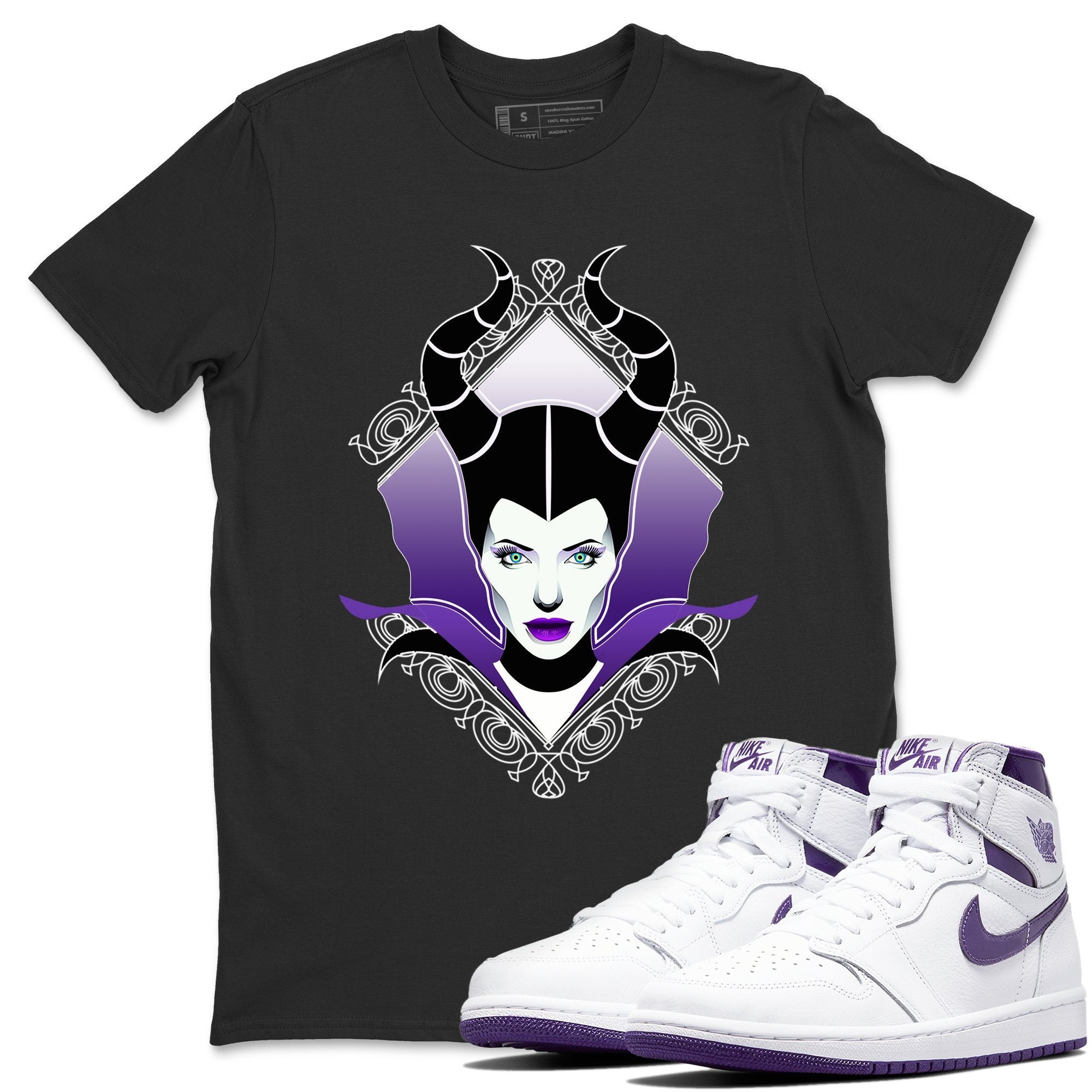 Jordan 1 WMNS Court Purple Shirt To Match Jordans Court Purple Evil Sneaker Tees Jordan 1 WMNS Court Purple Drip Gear Zone Sneaker Matching Clothing Unisex Shirts