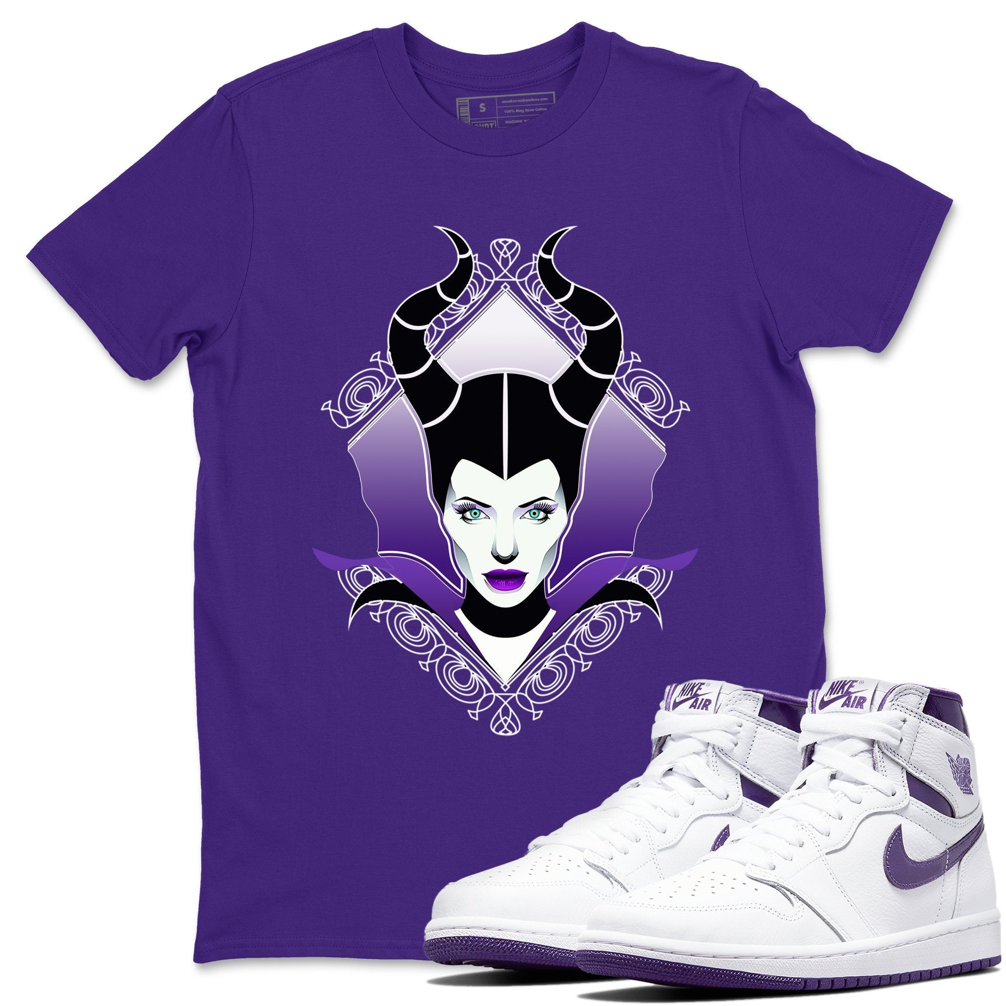 Jordan 1 WMNS Court Purple Shirt To Match Jordans Court Purple Evil Sneaker Tees Jordan 1 WMNS Court Purple Drip Gear Zone Sneaker Matching Clothing Unisex Shirts