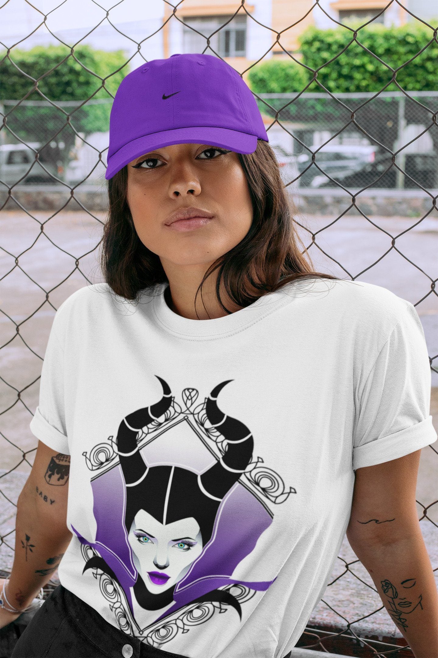 Jordan 1 WMNS Court Purple Shirt To Match Jordans Court Purple Evil Sneaker Tees Jordan 1 WMNS Court Purple Drip Gear Zone Sneaker Matching Clothing Unisex Shirts