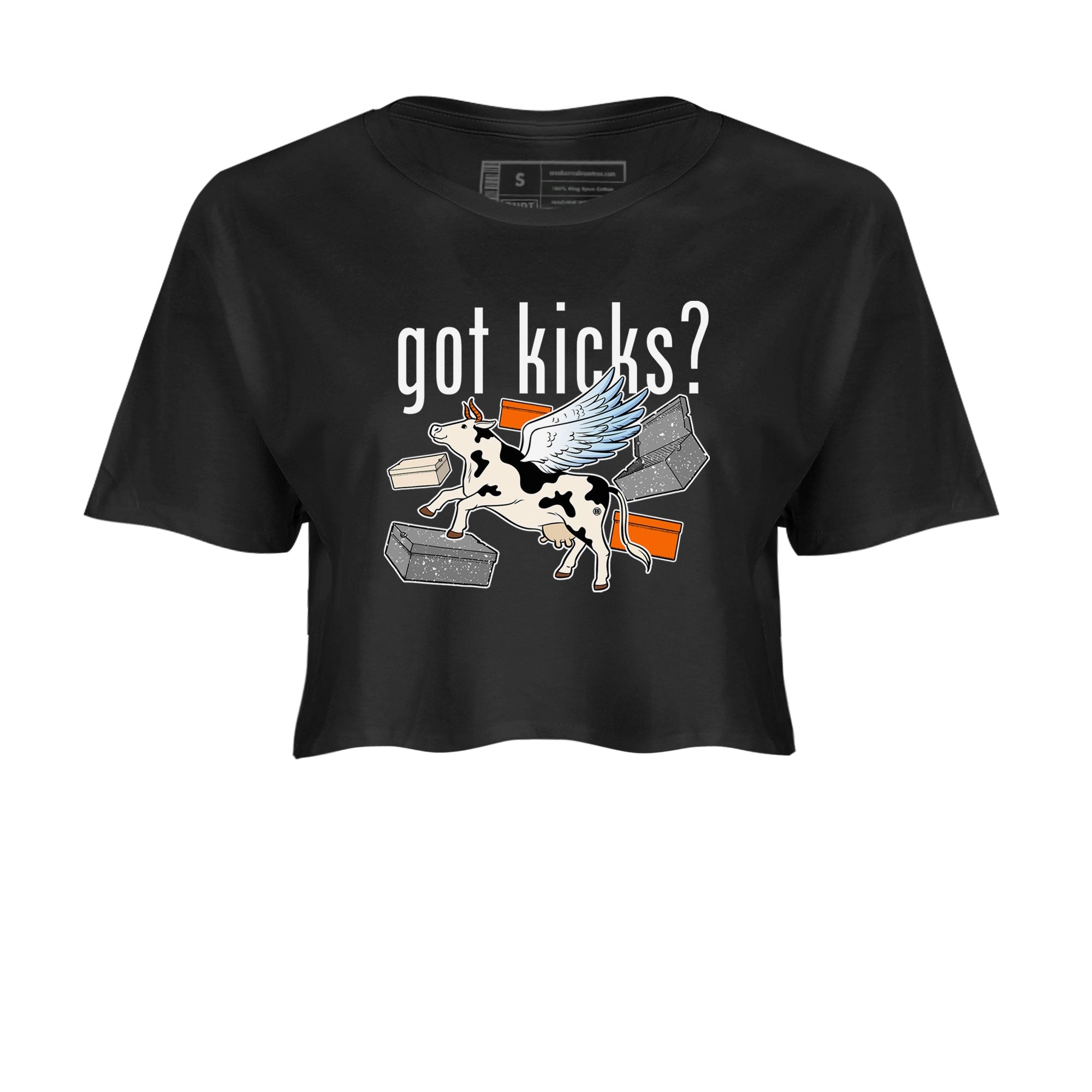 5s Craft shirt to match jordans Cow Got Kicks sneaker tees Air Jordan 5 Craft Drip Gear Zone Black 2 crop length shirt