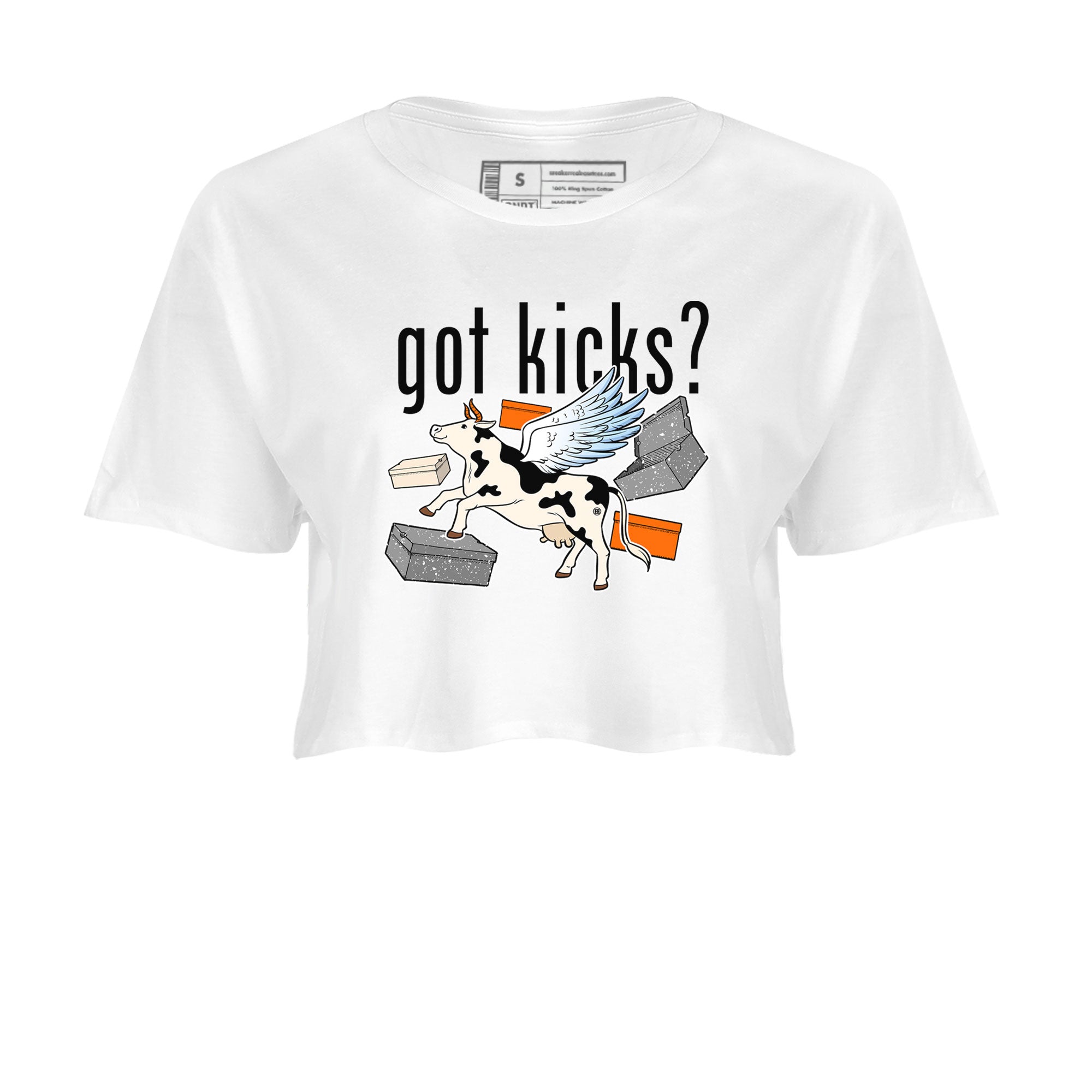 5s Craft shirt to match jordans Cow Got Kicks sneaker tees Air Jordan 5 Craft Drip Gear Zone White 2 crop length shirt
