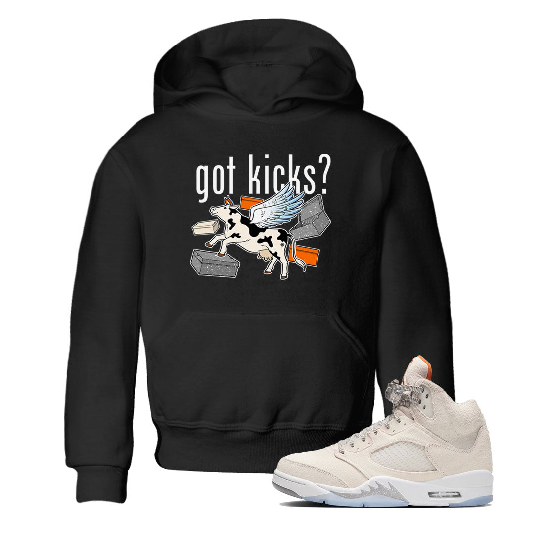 5s Craft shirt to match jordans Cow Got Kicks sneaker tees Air Jordan 5 Craft Drip Gear Zone baby toddler Black 1 cotton Shirt