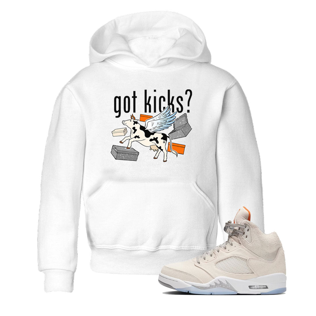 5s Craft shirt to match jordans Cow Got Kicks sneaker tees Air Jordan 5 Craft Drip Gear Zone baby toddler White 1 cotton Shirt