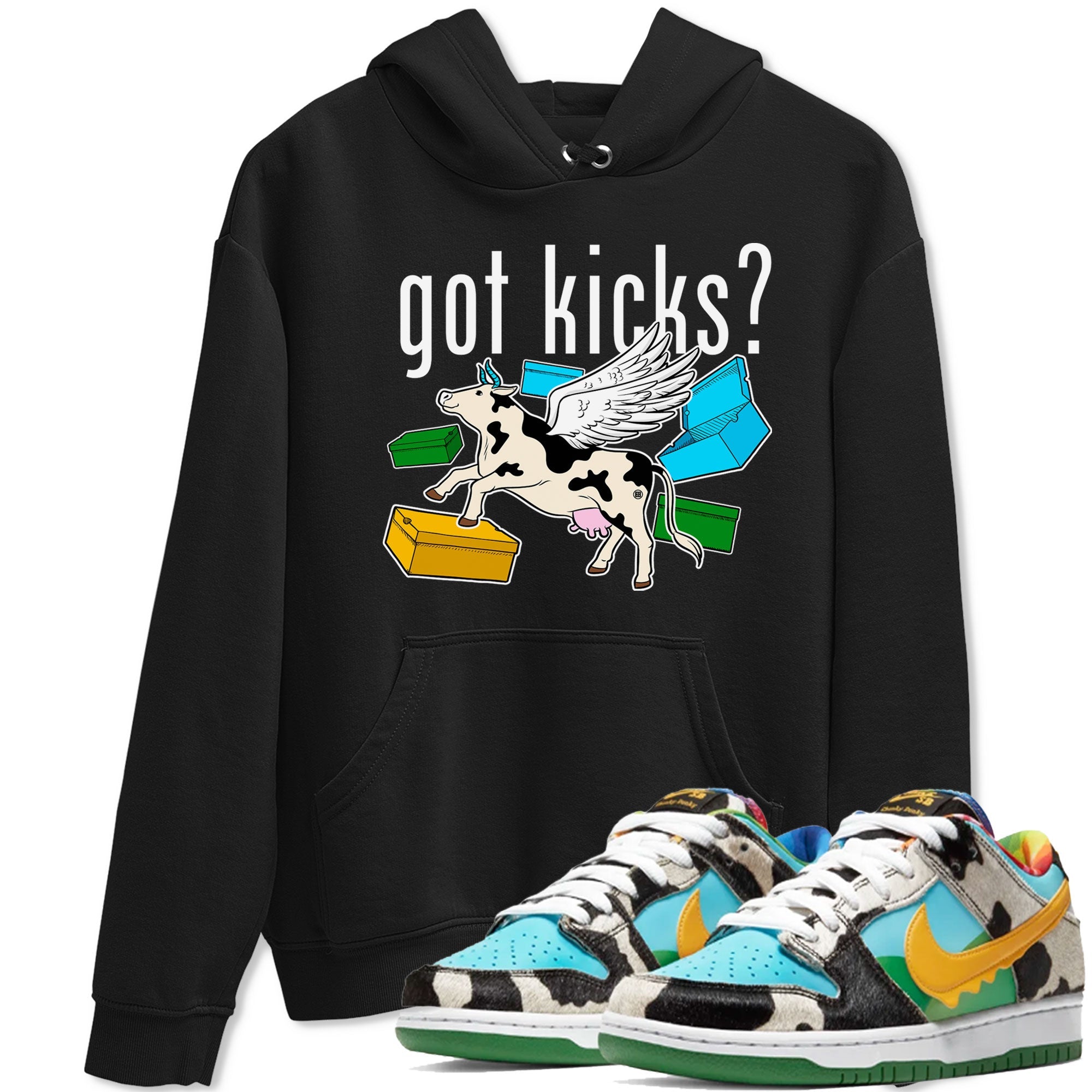 Nike Dunk Chunky Dunky shirt to match jordans Cow Got Kicks sneaker tees Dunks Chunky Dunky Drip Gear Zone unisex cotton Black 1 crew neck shirt