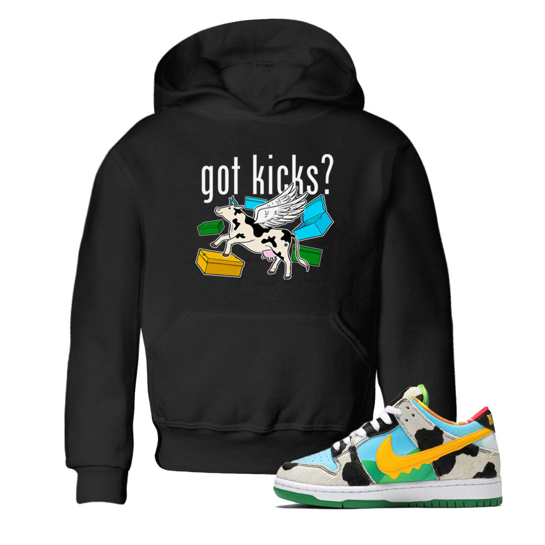 Nike Dunk Chunky Dunky shirt to match jordans Cow Got Kicks sneaker tees Dunks Chunky Dunky Drip Gear Zone baby toddler Black 1 cotton Shirt