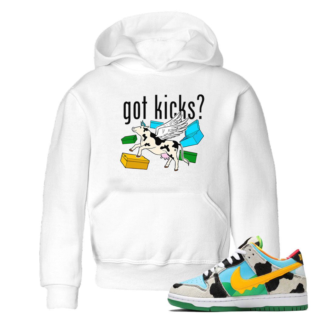 Nike Dunk Chunky Dunky shirt to match jordans Cow Got Kicks sneaker tees Dunks Chunky Dunky Drip Gear Zone baby toddler White 1 cotton Shirt