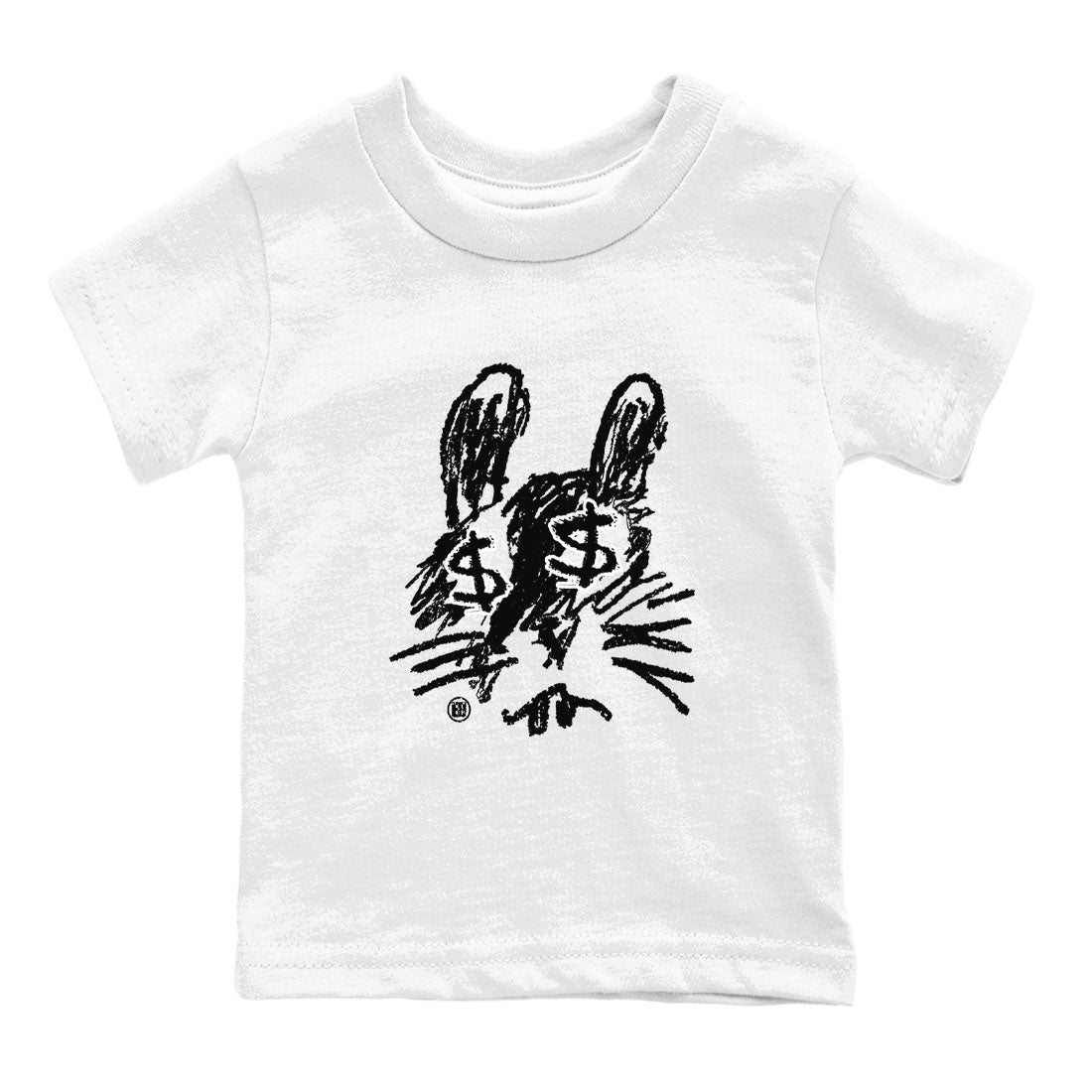 1s Black White shirt to match jordans streetwear brand Crayon Bunny sneaker tees Air Jordan 1 Black White Drip Gear Zone baby toddler White 2 cotton Shirt