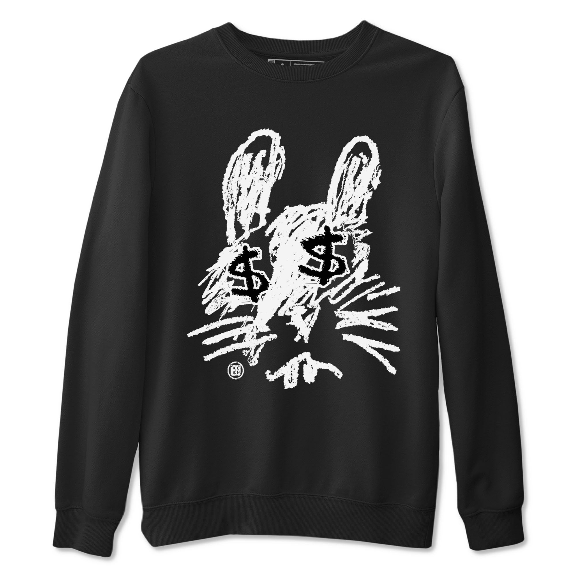 1s Black White shirt to match jordans streetwear brand Crayon Bunny sneaker tees Air Jordan 1 Black White Drip Gear Zone unisex cotton Black 2 crew neck shirt