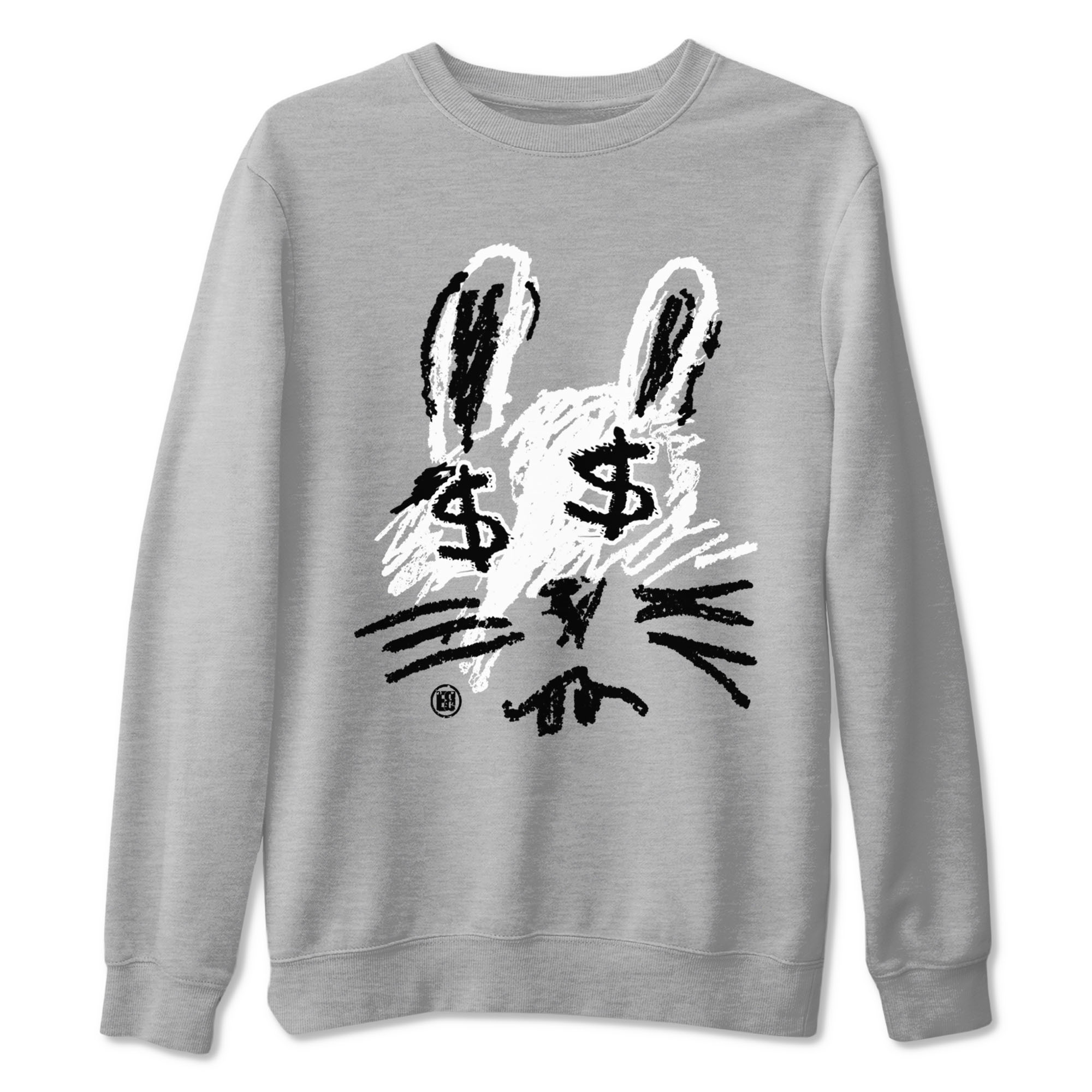1s Black White shirt to match jordans streetwear brand Crayon Bunny sneaker tees Air Jordan 1 Black White Drip Gear Zone unisex cotton Heather Grey 2 crew neck shirt