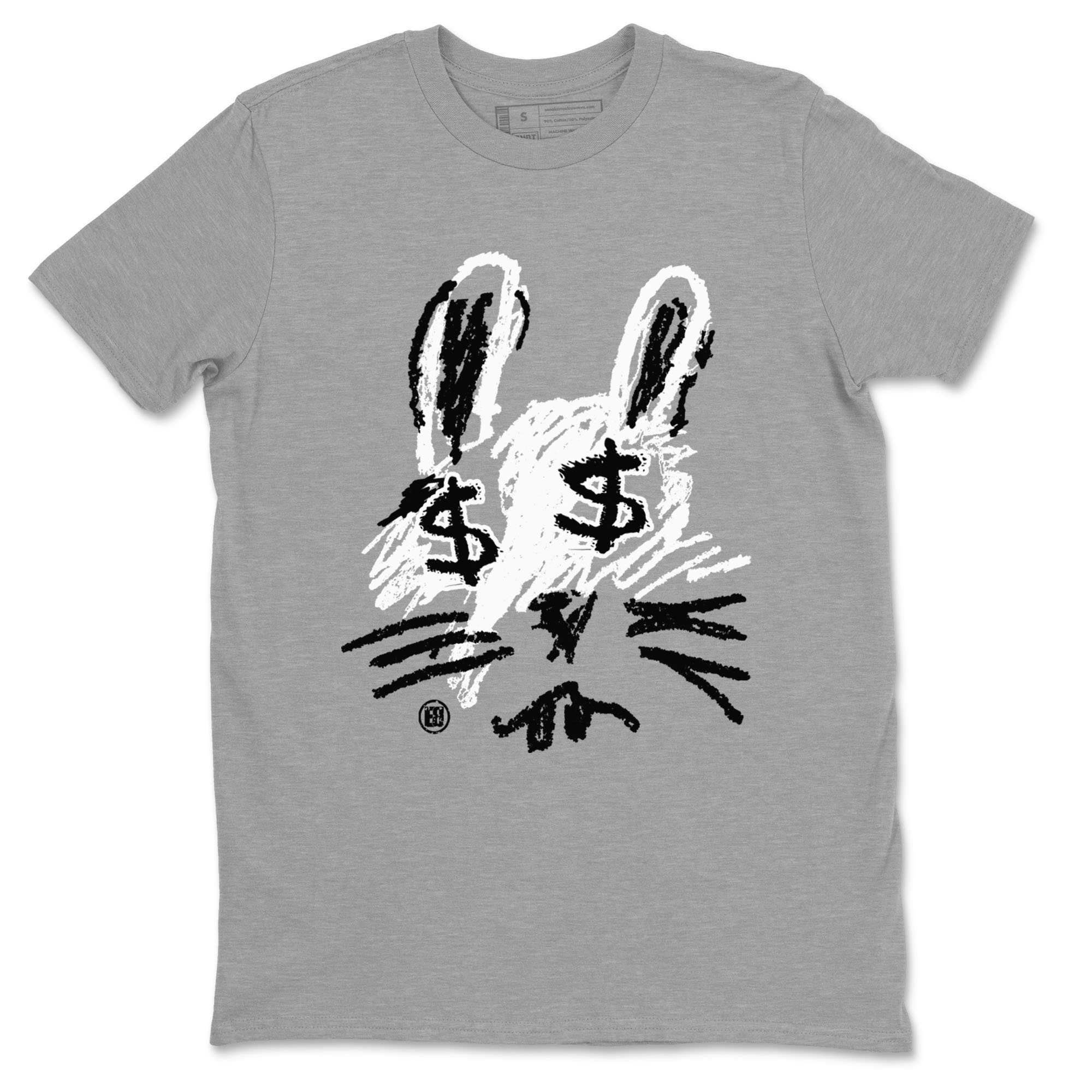 1s Black White shirt to match jordans streetwear brand Crayon Bunny sneaker tees Air Jordan 1 Black White Drip Gear Zone unisex cotton Heather Grey 2 crew neck shirt