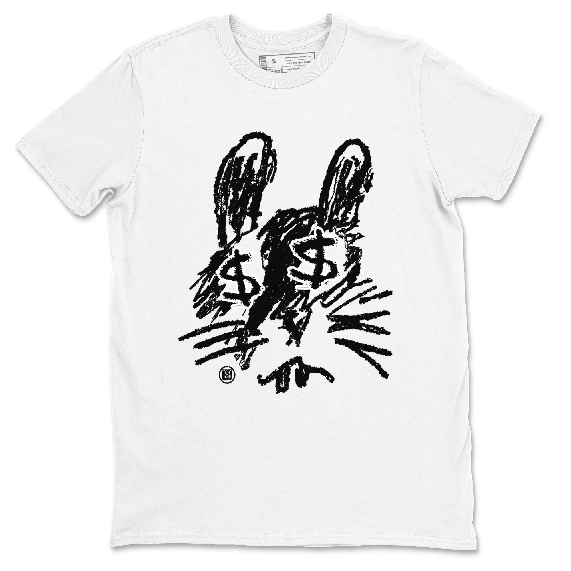 1s Black White shirt to match jordans streetwear brand Crayon Bunny sneaker tees Air Jordan 1 Black White Drip Gear Zone unisex cotton White 2 crew neck shirt