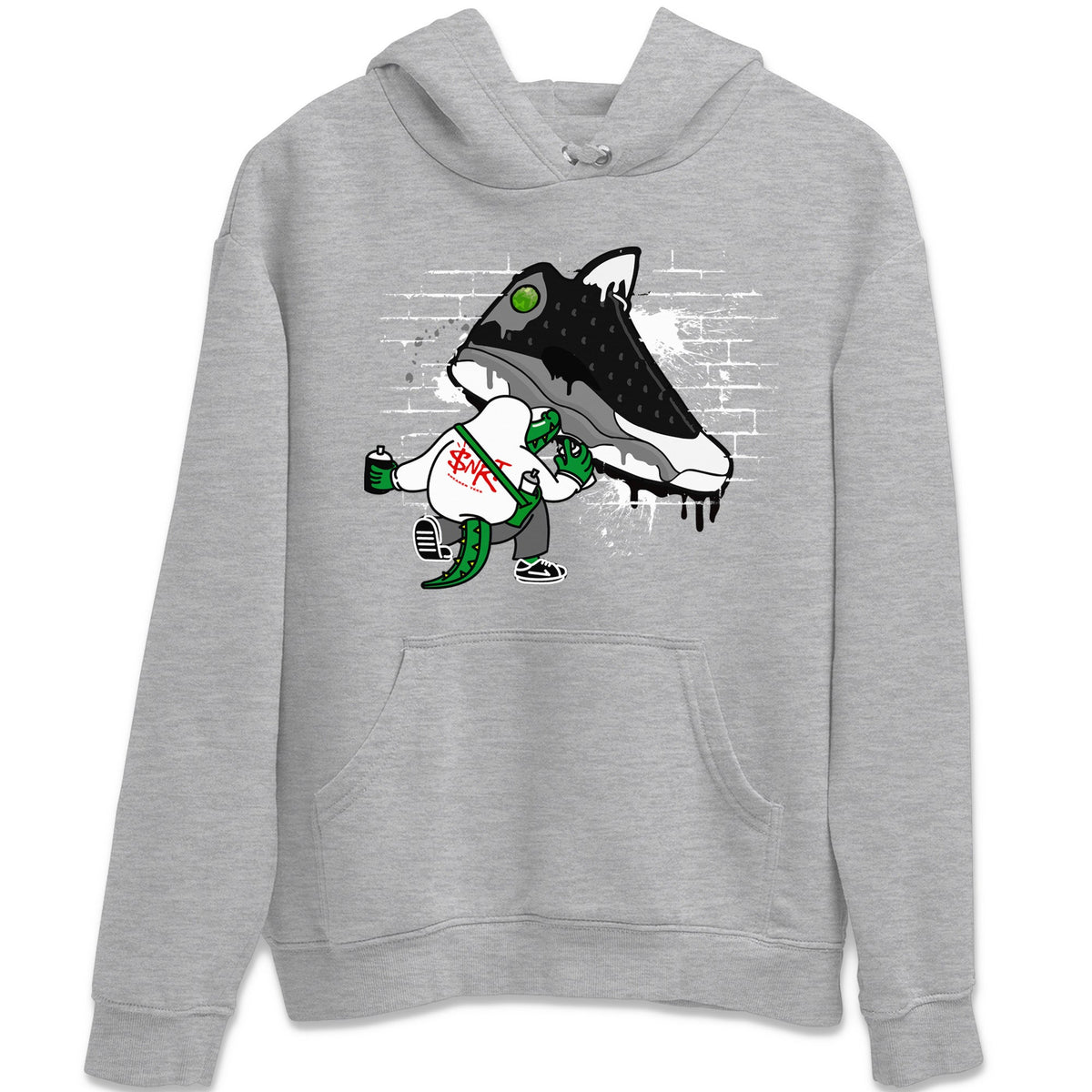 Air Jordan 13 Black Flint Sneaker Match Tees Crocodile Artist Streetwear Sneaker Shirt Air Jordan 13 Retro Black Flint Sneaker Release Tees Unisex Shirts Heather Grey 2