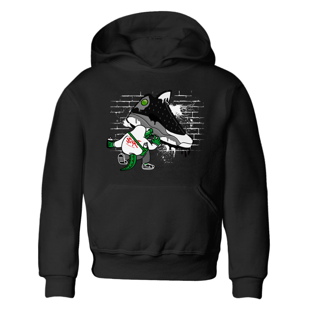 Air Jordan 13 Black Flint Sneaker Match Tees Crocodile Artist Streetwear Sneaker Shirt Air Jordan 13 Retro Black Flint Sneaker Release Tees Kids Shirts Black 2
