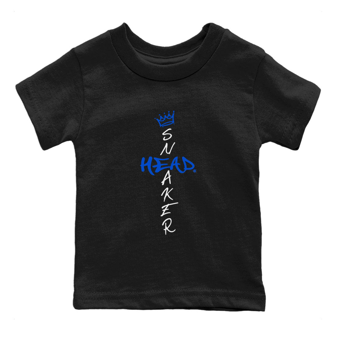 1s Royal Reimagined shirt to match jordans Cross Sneakerhead sneaker shirts Air Jordan 1 Royal Reimagined Drip Gear Zone Kids Baby Toddler sneaker shirts Black 2 T-Shirt