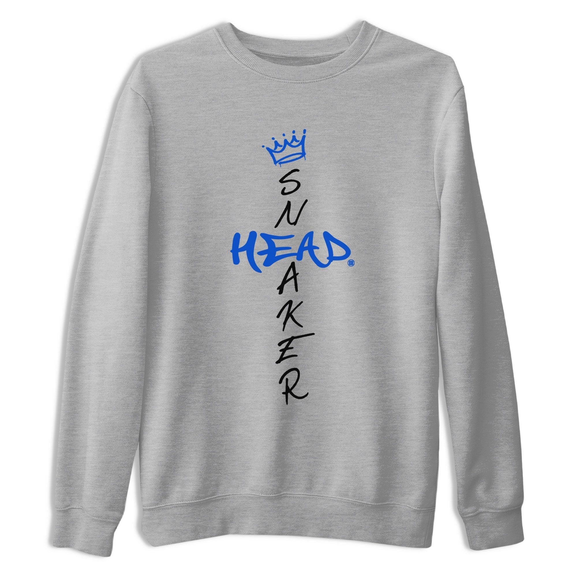 1s Royal Reimagined shirt to match jordans Cross Sneakerhead sneaker shirts Air Jordan 1 Royal Reimagined Drip Gear Zone Unisex Sneaker Tees and Sneaker Match T-Shirt Heather Grey 2 T-Shirt