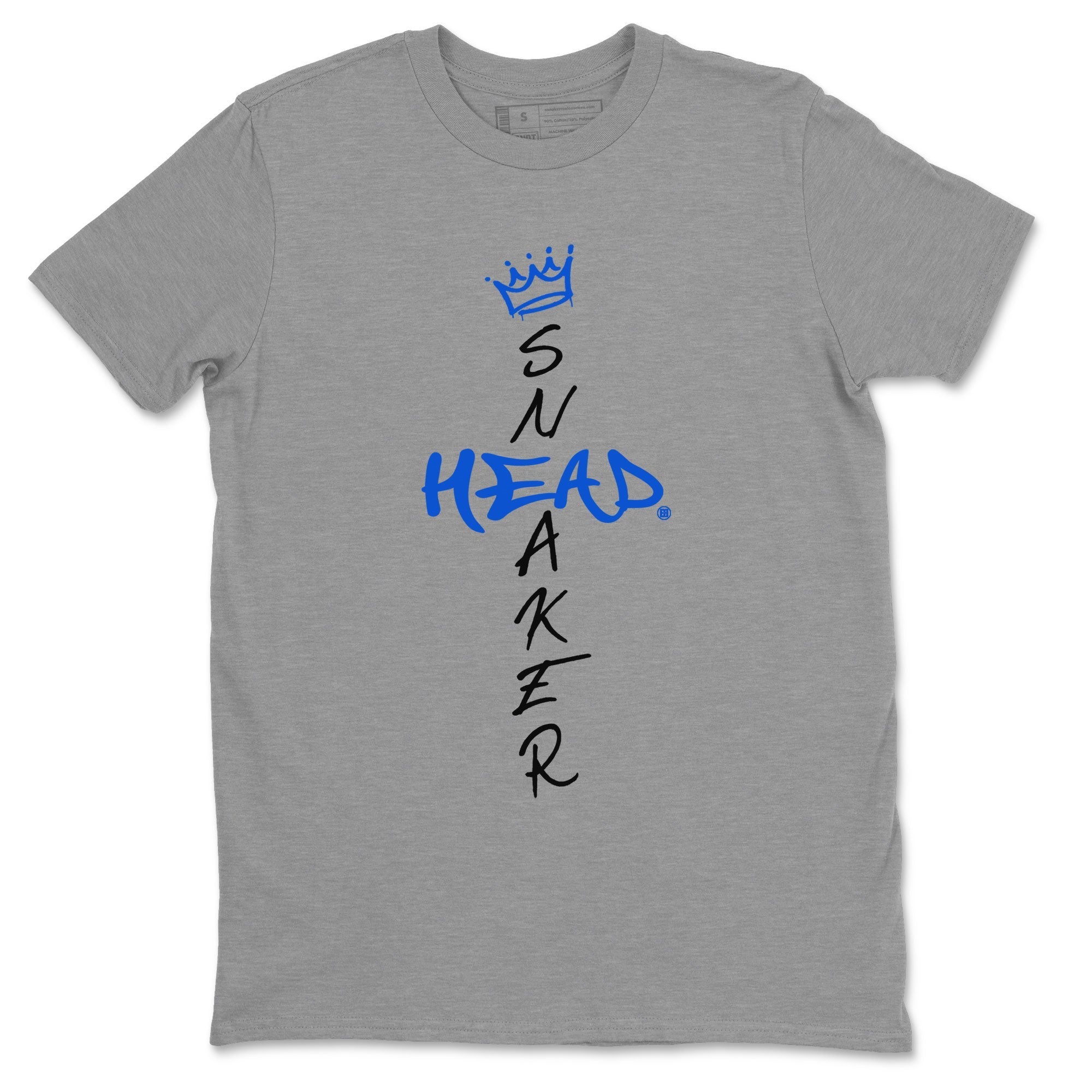 1s Royal Reimagined shirt to match jordans Cross Sneakerhead sneaker shirts Air Jordan 1 Royal Reimagined Drip Gear Zone Unisex Sneaker Tees and Sneaker Match T-Shirt Heather Grey 2 T-Shirt