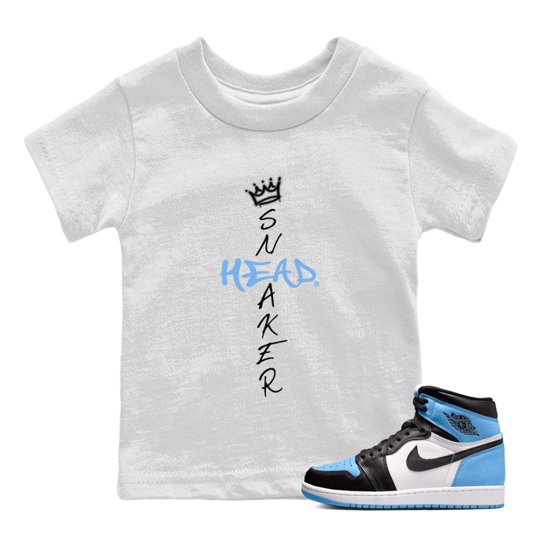 Air Jordan 1 Retro High OG UNC Toe Shirt to match Jordans Cross Sneakerhead Streetwear Sneaker Shirt Air Jordan 1 High OG UNC Toe Drip Gear Zone Sneaker Matching Clothing Kids and Baby Tees White 1