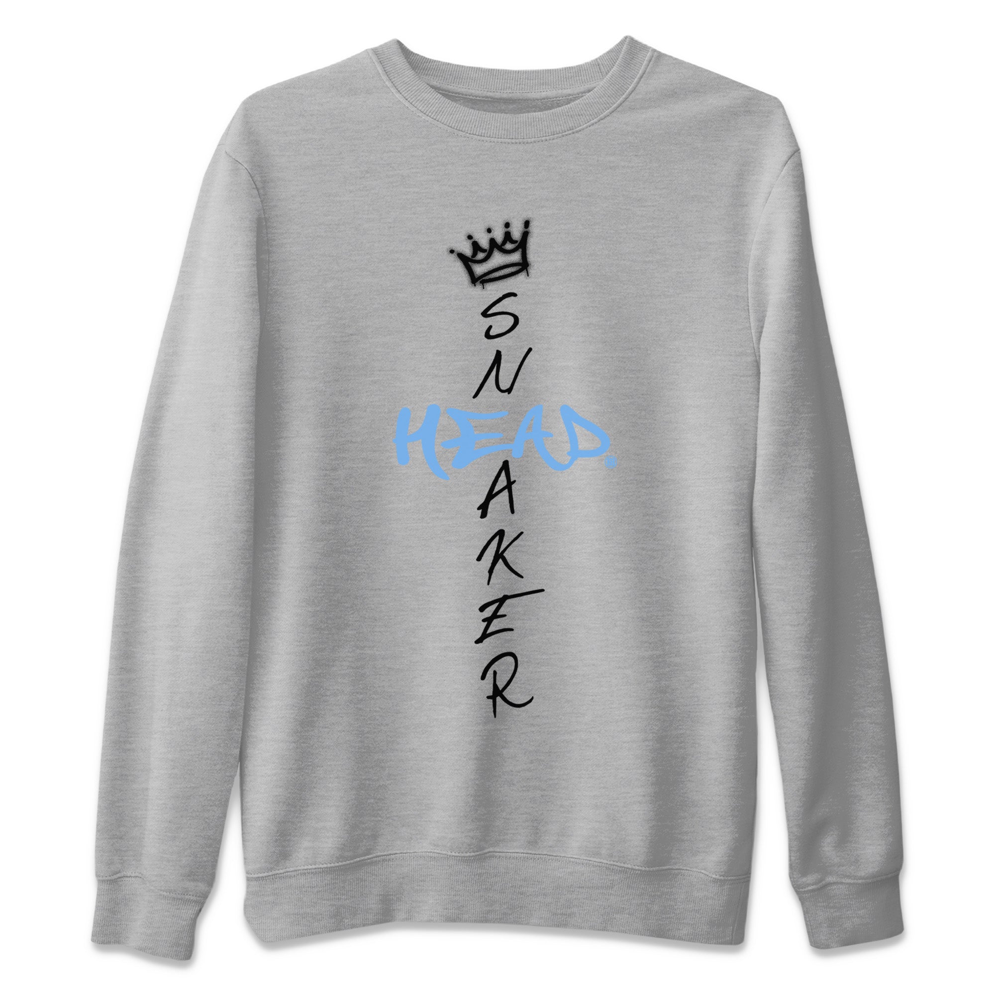 Air Jordan 1 Retro High OG UNC Toe Shirt to match Jordans Cross Sneakerhead Streetwear Sneaker Shirt Air Jordan 1 High OG UNC Toe Drip Gear Zone Sneaker Matching Clothing Crew Neck T-Shirts Heather Grey 2
