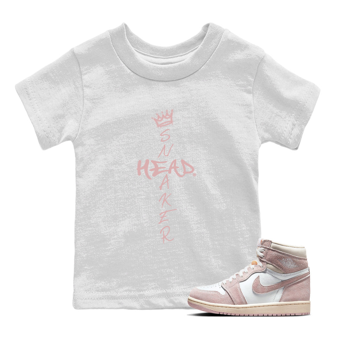 Air Jordan 1 Washed Pink Sneaker Match Tees Cross Sneakerhead Streetwear Sneaker Shirt Air Jordan 1 High OG WMNS Washed Pink Sneaker Release Tees Kids Shirts White 1