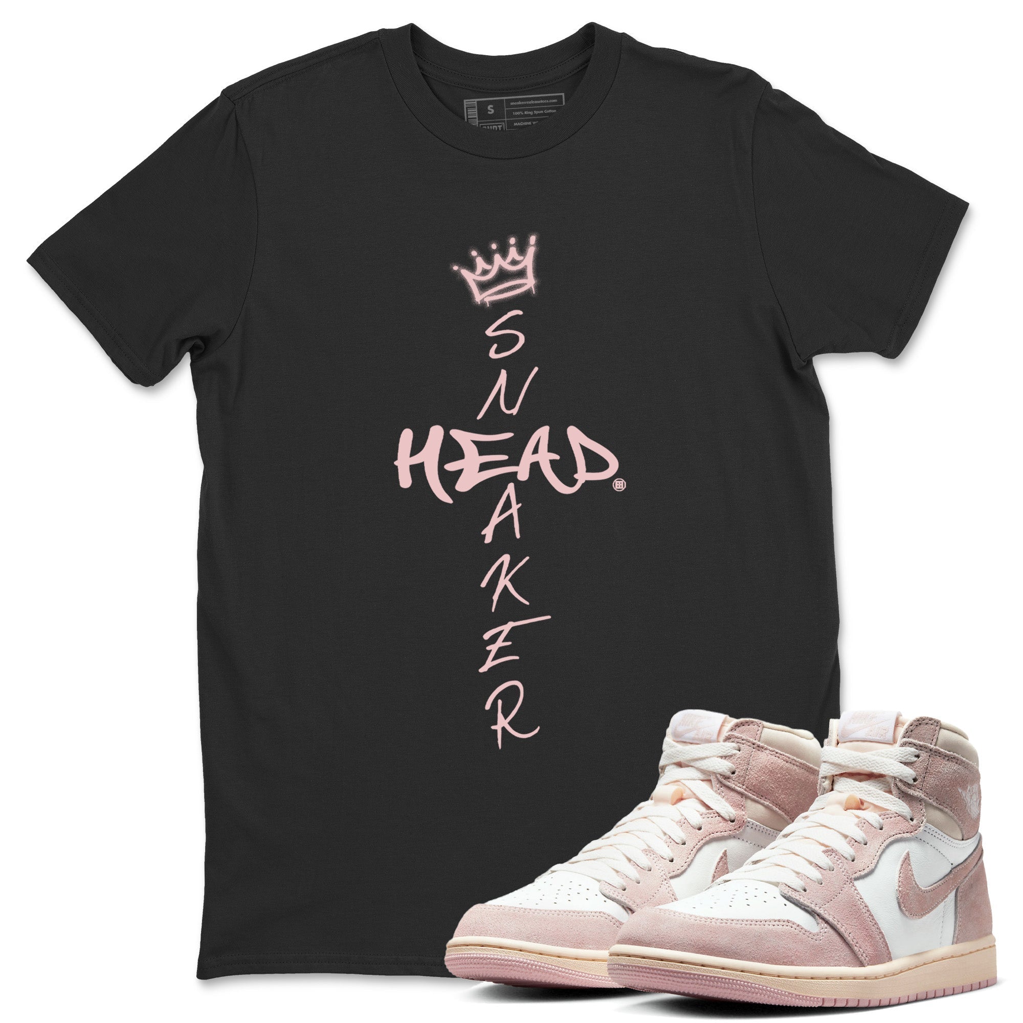Air Jordan 1 Washed Pink Sneaker Match Tees Cross Sneakerhead Streetwear Sneaker Shirt Air Jordan 1 High OG WMNS Washed Pink Sneaker Release Tees Unisex Shirts Black 1