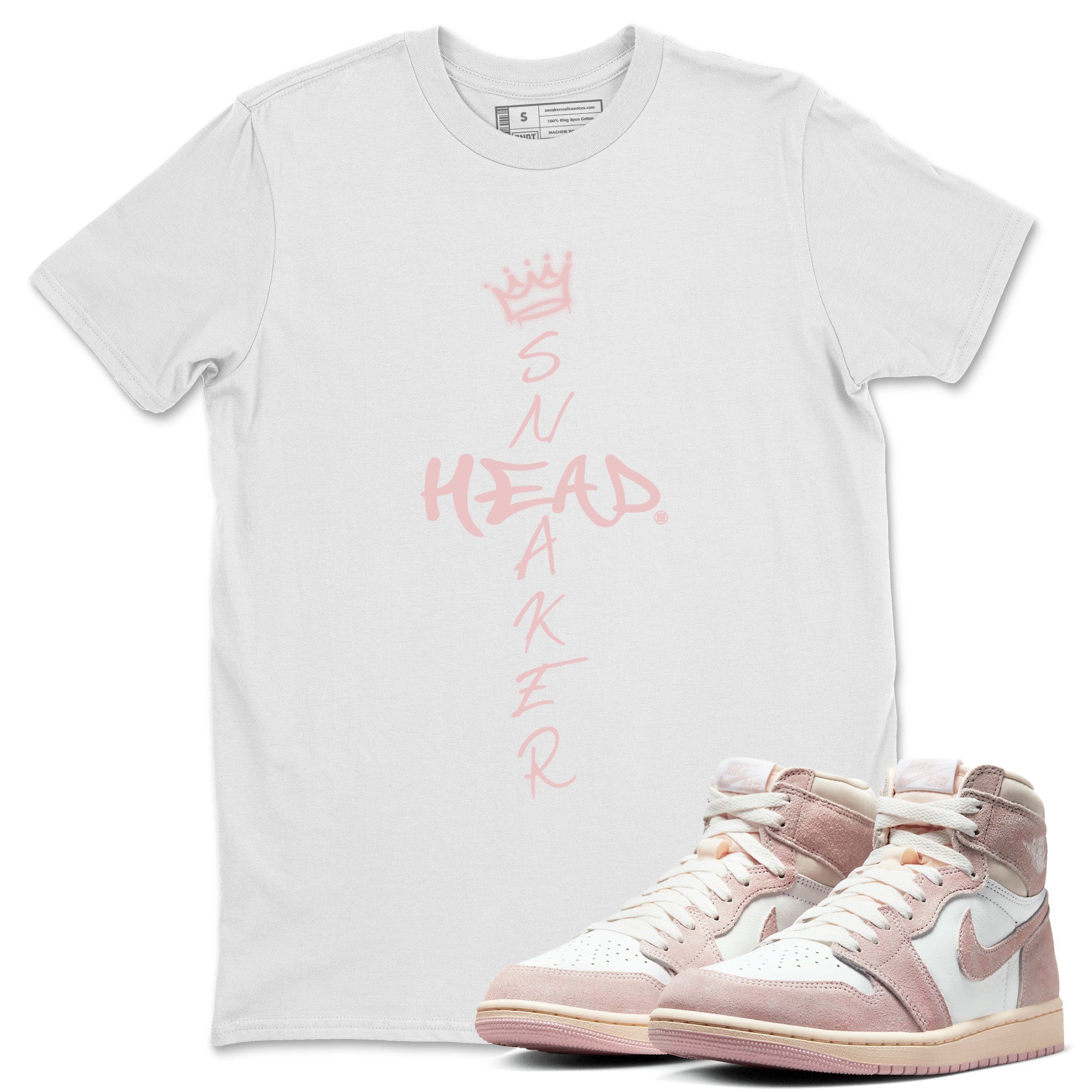 Air Jordan 1 Washed Pink Sneaker Match Tees Cross Sneakerhead Streetwear Sneaker Shirt Air Jordan 1 High OG WMNS Washed Pink Sneaker Release Tees Unisex Shirts White 1