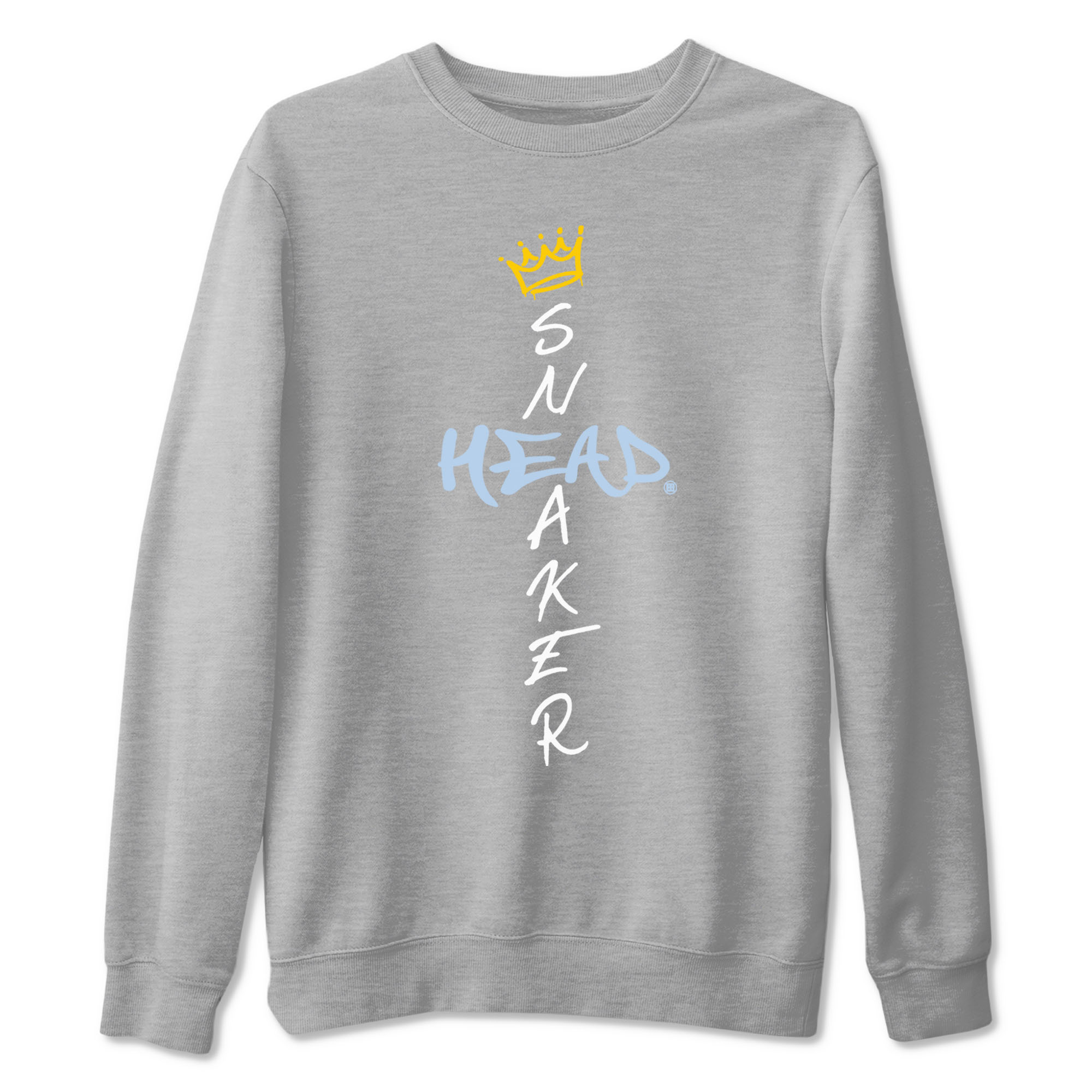 13s Blue Grey shirt to match jordans Cross Sneakerhead sneaker tees Air Jordan 13 Blue Grey Drip Gear Zone unisex cotton Heather Grey 2 crew neck shirt