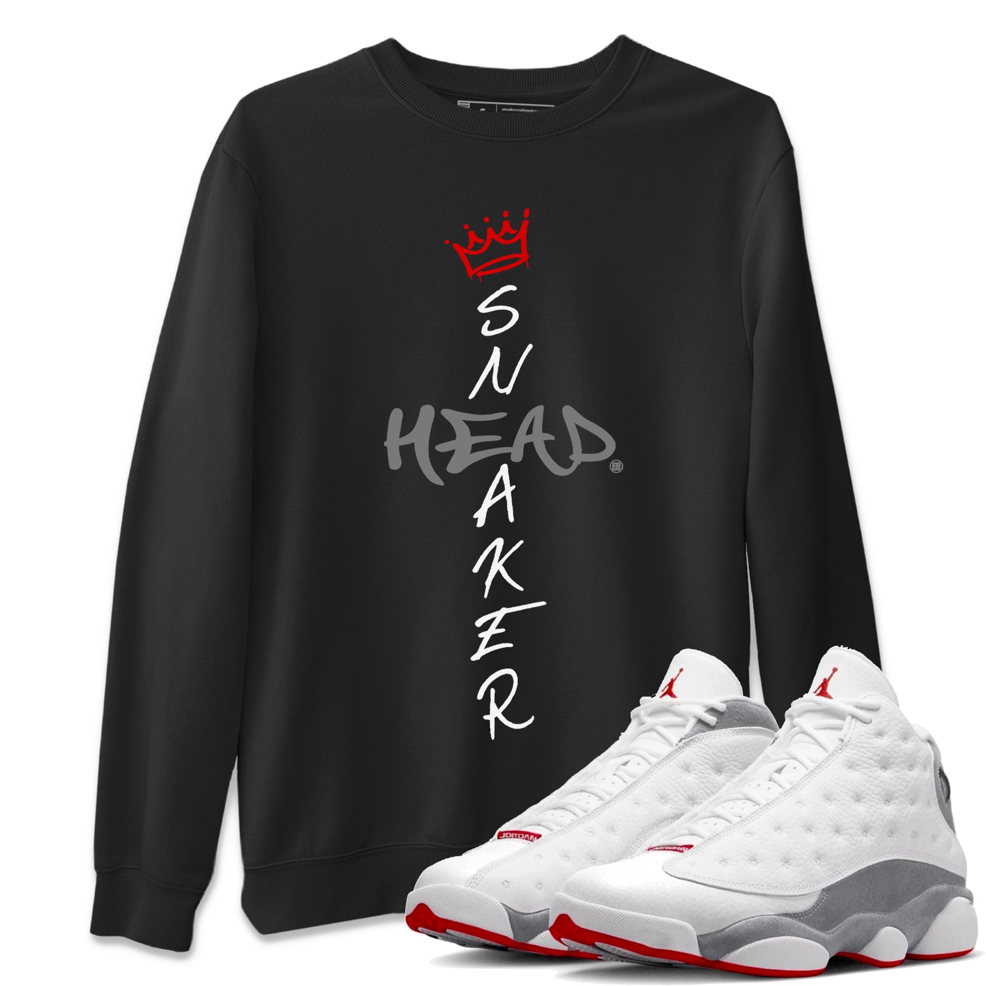 Air Jordan 13 Wolf Grey Sneaker Match Tees Cross Sneakerhead Streetwear Sneaker Shirt Air Jordan 13 Retro Wolf Grey T-Shirt Unisex Shirts Black 1