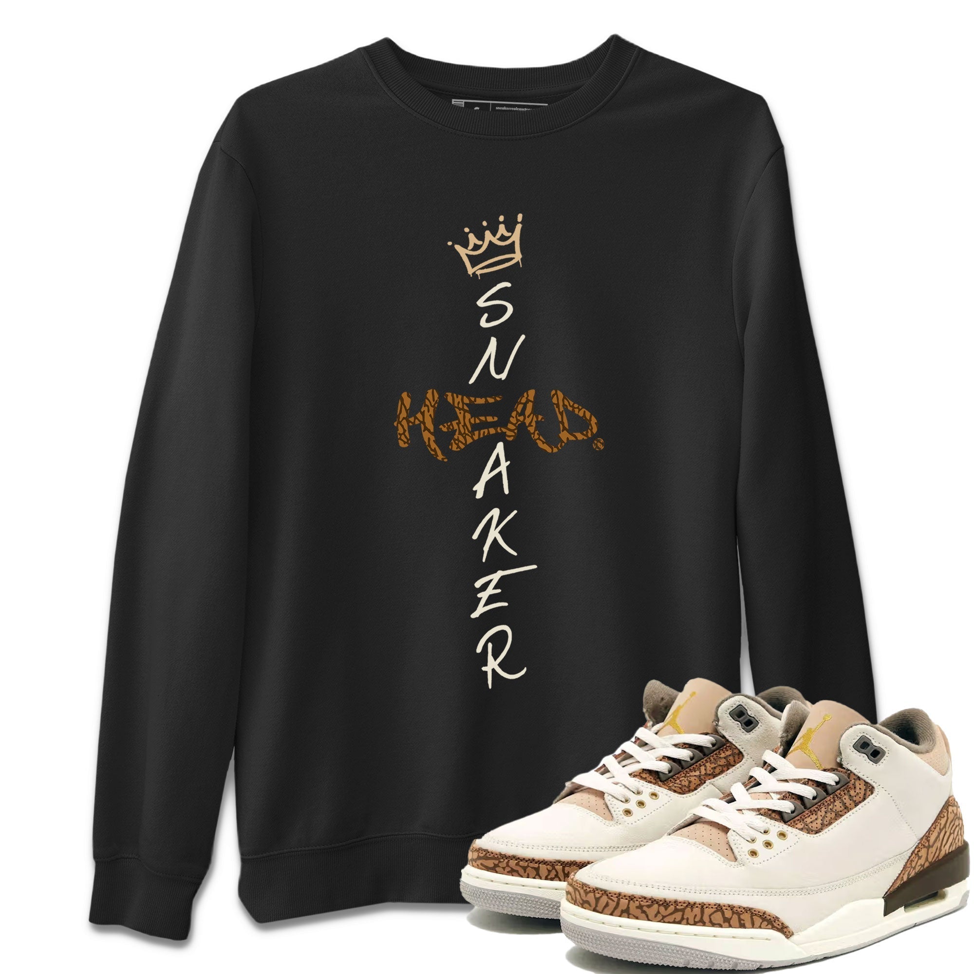 Air Jordan 3 Palomino shirt to match jordans Cross Sneakerhead Streetwear Sneaker Shirt 3s Palomino Drip Gear Zone Sneaker Matching Clothing Unisex Black 1 T-Shirt