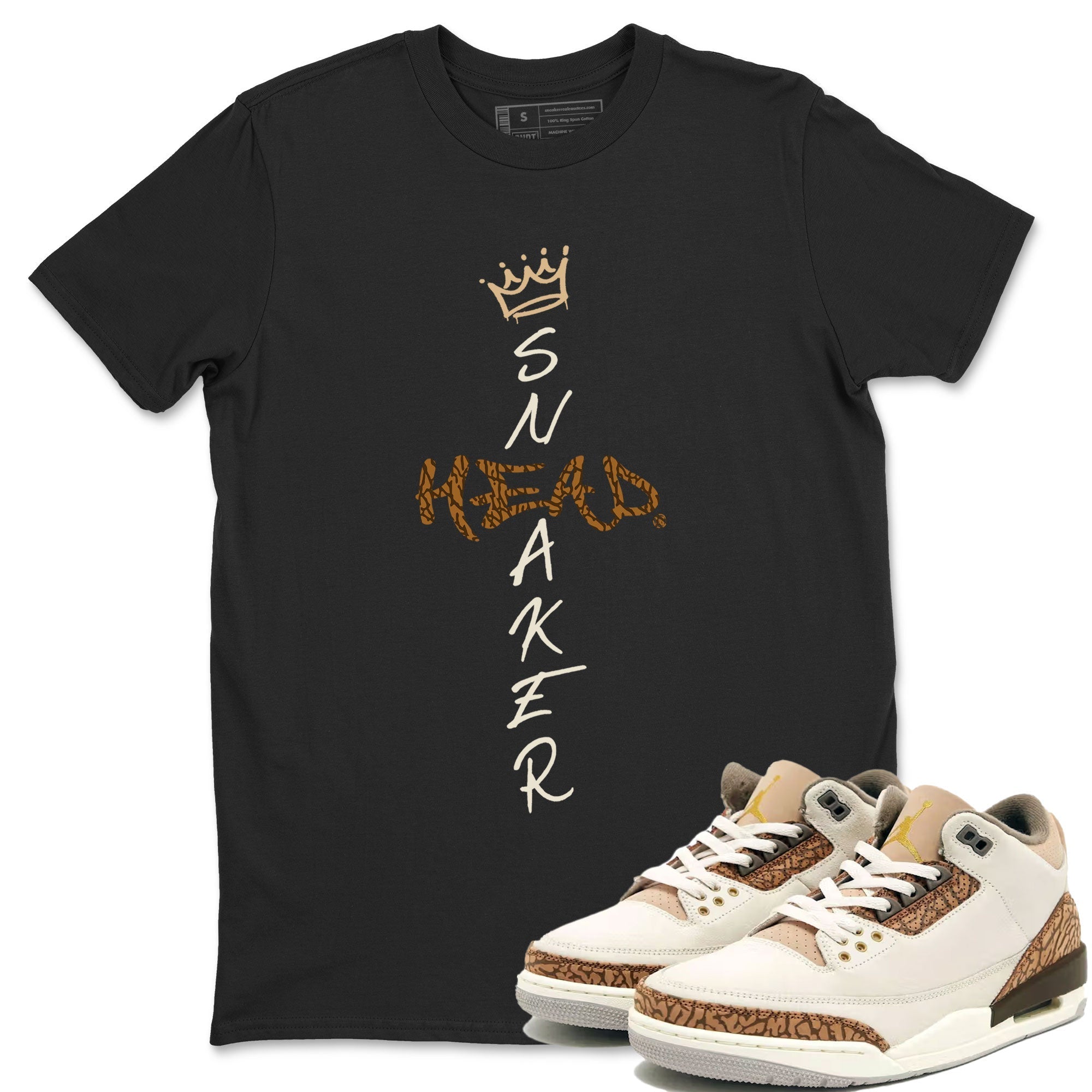 Air Jordan 3 Palomino shirt to match jordans Cross Sneakerhead Streetwear Sneaker Shirt 3s Palomino Drip Gear Zone Sneaker Matching Clothing Unisex Black 1 T-Shirt