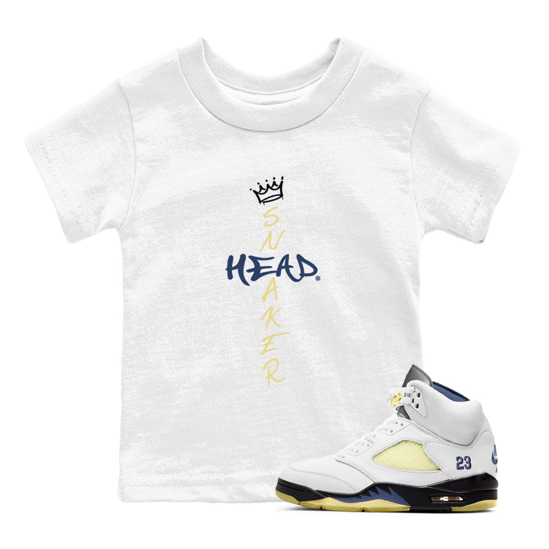 Air Jordan 5 A Ma Maniere x Dawn shirt to match jordans Cross Sneakerhead sneaker tees Air Jordan 5 A Ma Maniere x Photon Dust Drip Gear Zone Streetwear Brand Sneaker Matching Shirt Baby Toddler White 1 T-Shirt