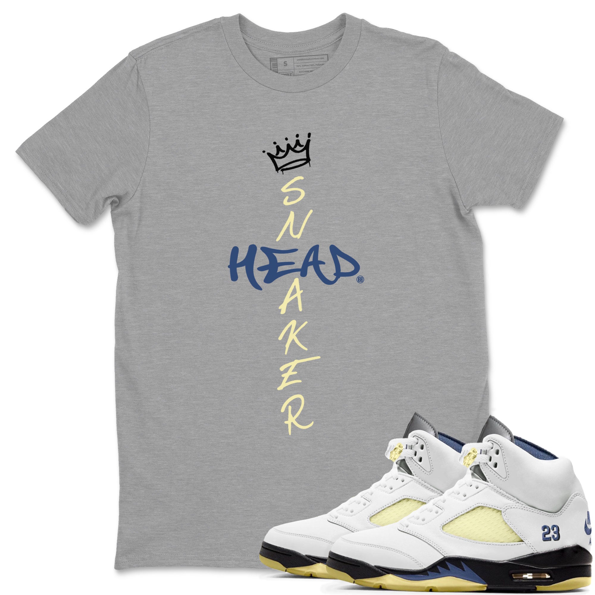 Air Jordan 5 A Ma Maniere x Dawn shirt to match jordans Cross Sneakerhead sneaker tees Air Jordan 5 A Ma Maniere x Photon Dust Drip Gear Zone Streetwear Brand Sneaker Matching Shirt Unisex Heather Grey 1 T-Shirt