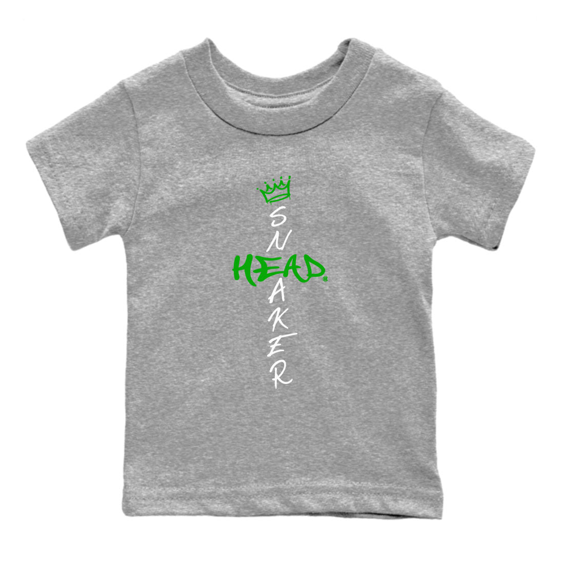 Jordan 5 Retro Lucky Green shirt to match jordans Cross Sneakerhead sneaker match tee AJ5 Lucky Green Drip Gear Zone baby toddler Heather Grey 2 cotton Shirt