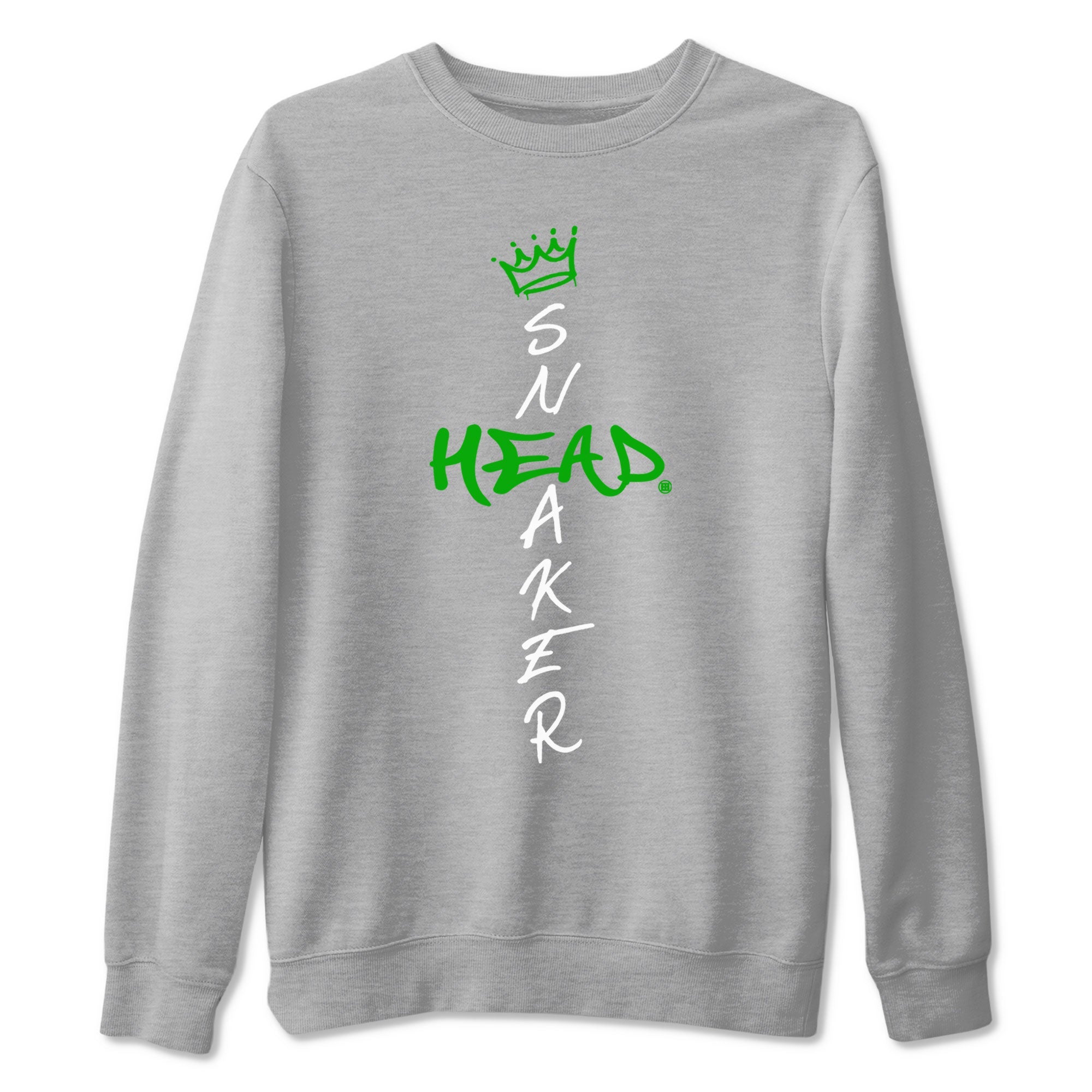 Jordan 5 Retro Lucky Green shirt to match jordans Cross Sneakerhead sneaker match tee AJ5 Lucky Green Drip Gear Zone unisex cotton Heather Grey 2 crew neck shirt