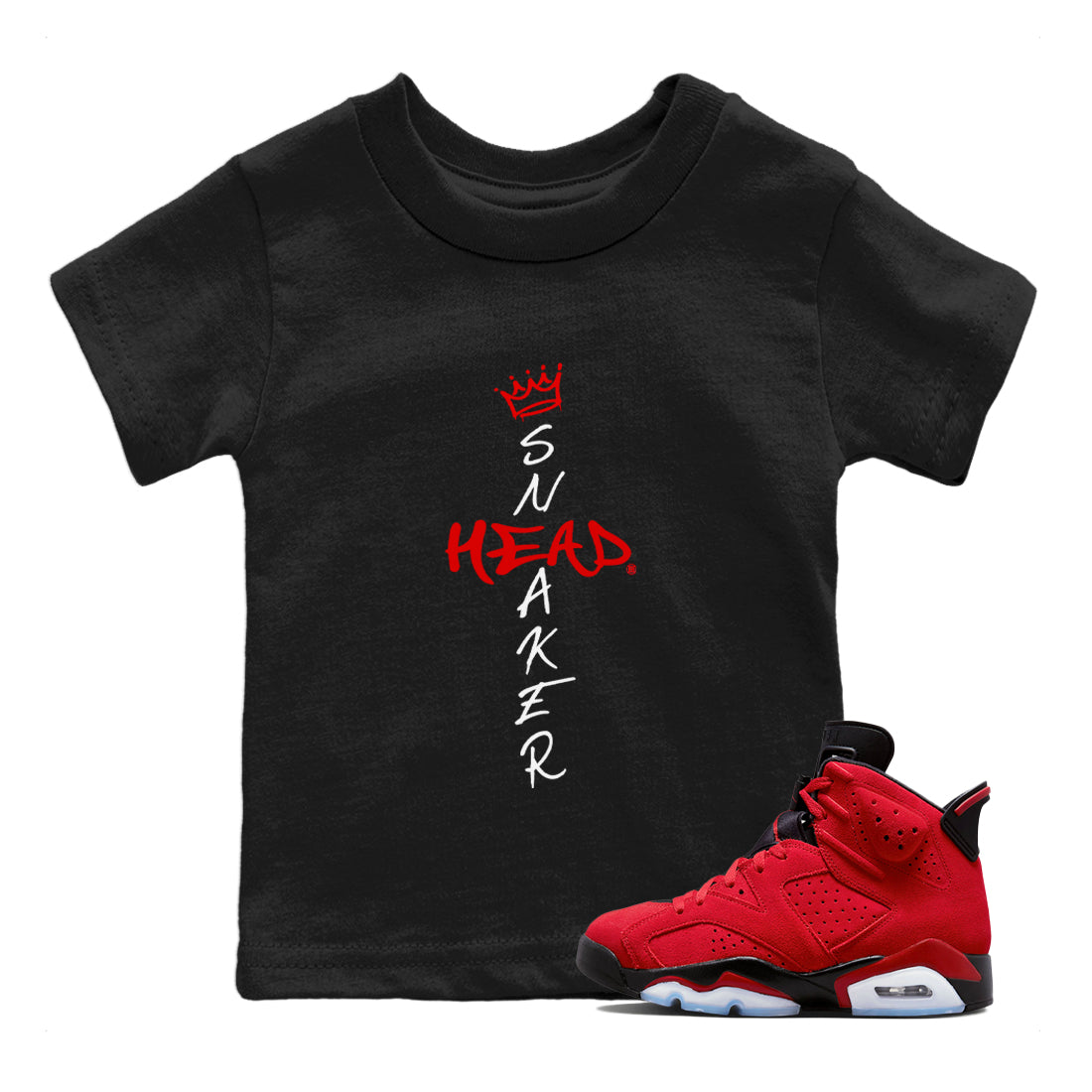 Air Jordan 6 Toro Bravo Sneaker Match Tees Cross Sneakerhead Streetwear Sneaker Shirt Air Jordan 6 Toro Tees Kids Shirts Black 1