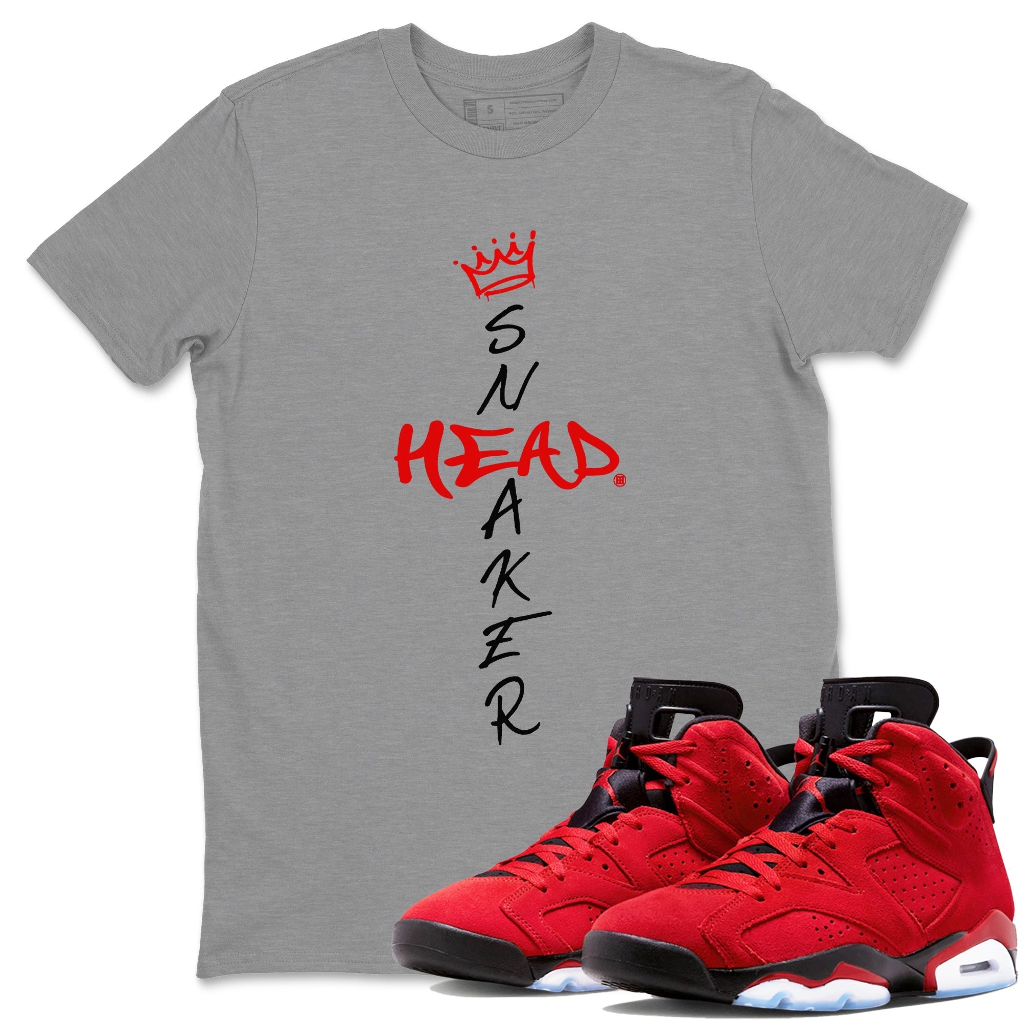 Air Jordan 6 Toro Bravo Sneaker Match Tees Cross Sneakerhead Streetwear Sneaker Shirt Air Jordan 6 Toro Tees Unisex Shirts Heather Grey 1