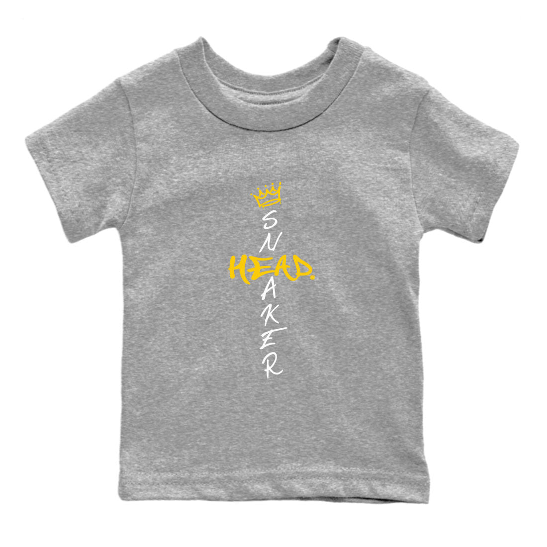 Air Jordan 6 Yellow Ochre shirt to match jordans Cross Sneakerhead special sneaker matching tees AJ6 Yellow Ochre Drip Gear Zone Brand Baby Toddler Heather Grey 2 T-Shirt