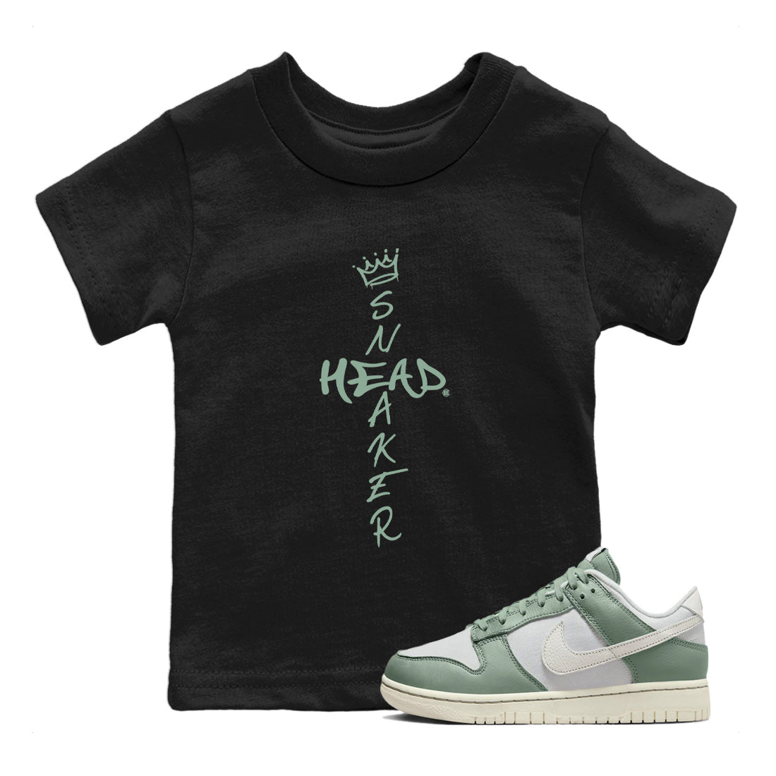 Dunk Low Mica Green Shirts Cross Sneakerhead Streetwear Sneaker Shirt Dunk Mica Green Sneaker Release Tees Kids Shirts Black 1