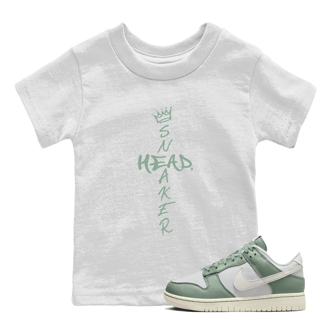 Dunk Low Mica Green Shirts Cross Sneakerhead Streetwear Sneaker Shirt Dunk Mica Green Sneaker Release Tees Kids Shirts White 1