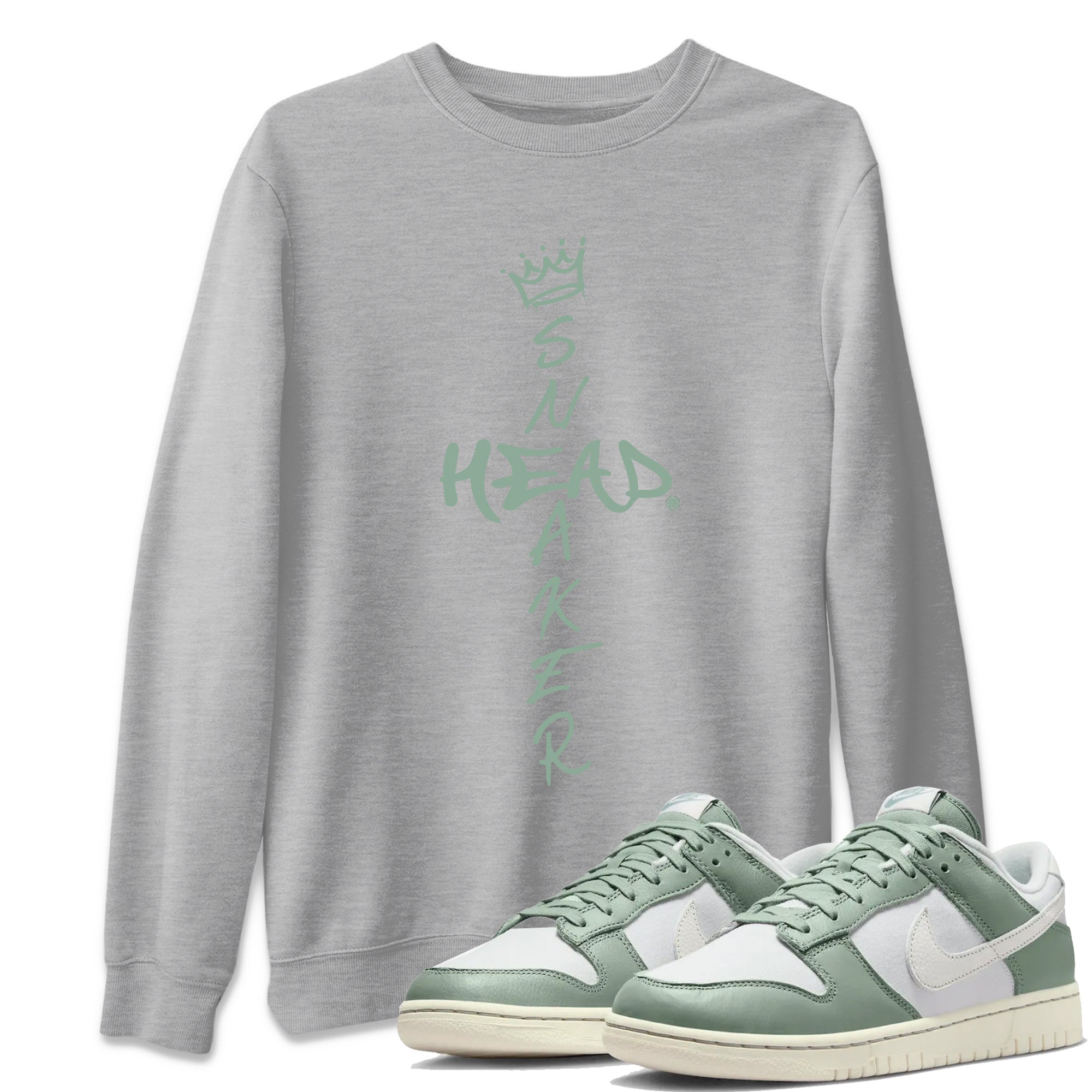 Dunk Low Mica Green Shirts Cross Sneakerhead Streetwear Sneaker Shirt Dunk Mica Green Sneaker Release Tees Unisex Shirts Heather Grey 1