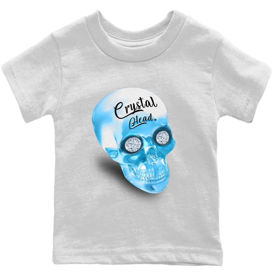 Jordan 1 Powder Blue Sneaker Tees Drip Gear Zone Crystal Head Sneaker Tees Jordan 1 Powder Blue Shirt Kids Shirts