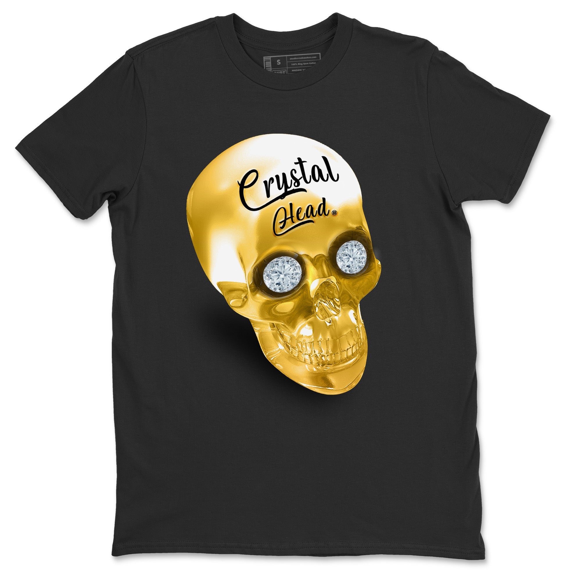 Jordan 12 Black Taxi Sneaker Tees Drip Gear Zone Crystal Head Sneaker Tees Jordan 12 Black Taxi Shirt Unisex Shirts