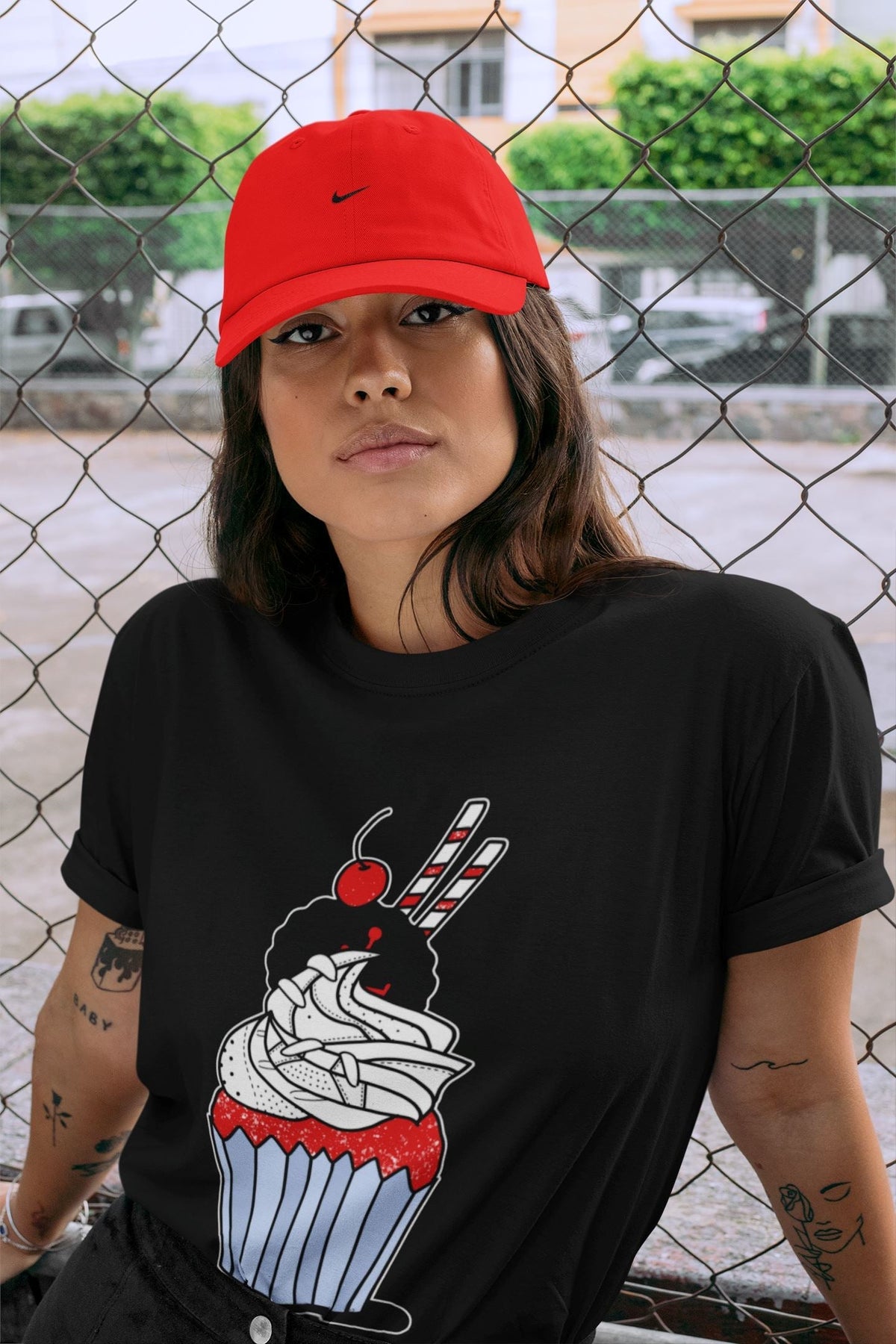 Jordan 6 Red Velvet Cookies Sneaker Matching T-Shirt Cup Cake Sneaker Tees Jordan 6 Red Velvet Cookies Sneaker Release Tees Crew Neck Tees
