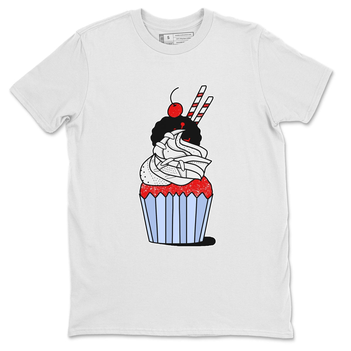 Jordan 6 Red Velvet Cookies Sneaker Matching T-Shirt Cup Cake Sneaker Tees Jordan 6 Red Velvet Cookies Sneaker Release Tees Crew Neck Tees