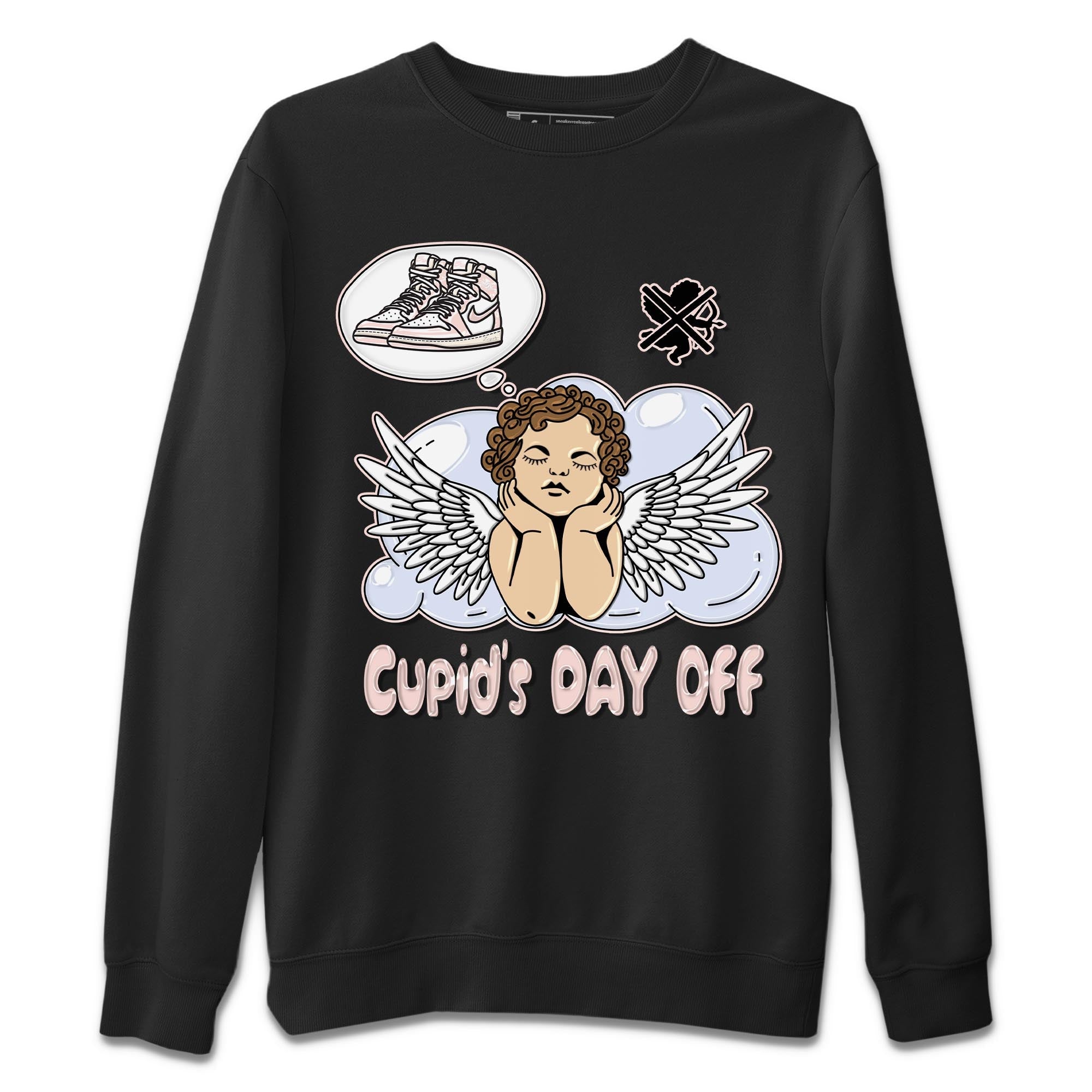 Air Jordan 1 Washed Pink Sneaker Match Tees Cupids Day Off Streetwear Sneaker Shirt AJ1 Washed Pink Sneaker Release Tees Unisex Shirts Black 2