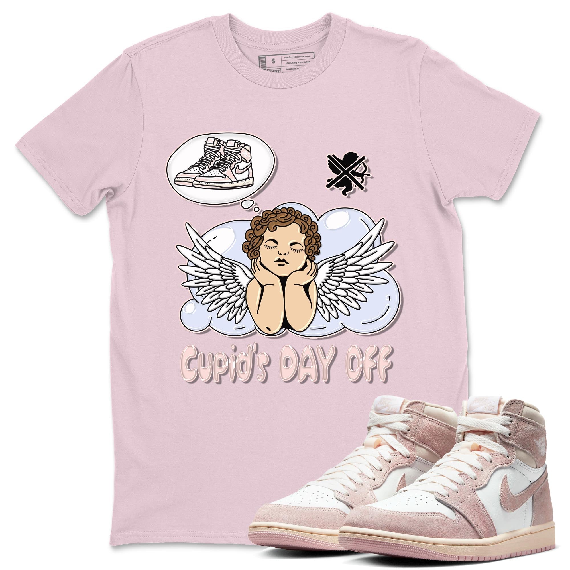 Air Jordan 1 Washed Pink Sneaker Match Tees Cupids Day Off Streetwear Sneaker Shirt AJ1 Washed Pink Sneaker Release Tees Unisex Shirts Pink 1