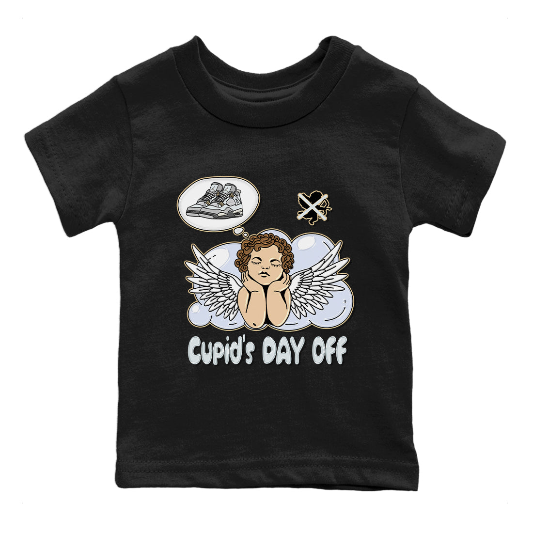 Jordan 4 Craft Sneaker Matching T-Shirt Cupids Day Off Sneaker Tees Jordan 4 Craft Sneaker Release Tees Kids Shirts