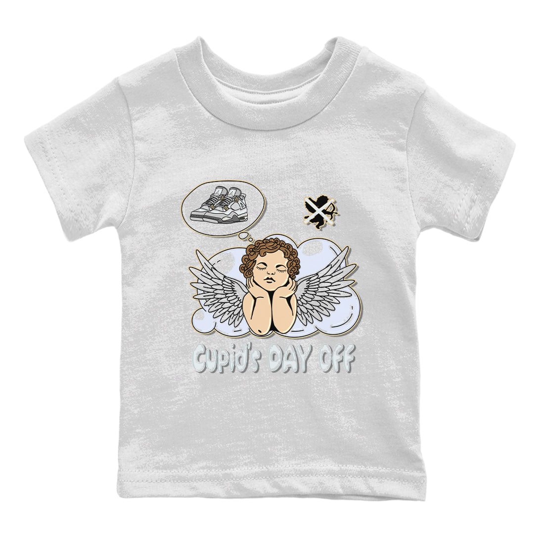 Jordan 4 Craft Sneaker Matching T-Shirt Cupids Day Off Sneaker Tees Jordan 4 Craft Sneaker Release Tees Kids Shirts