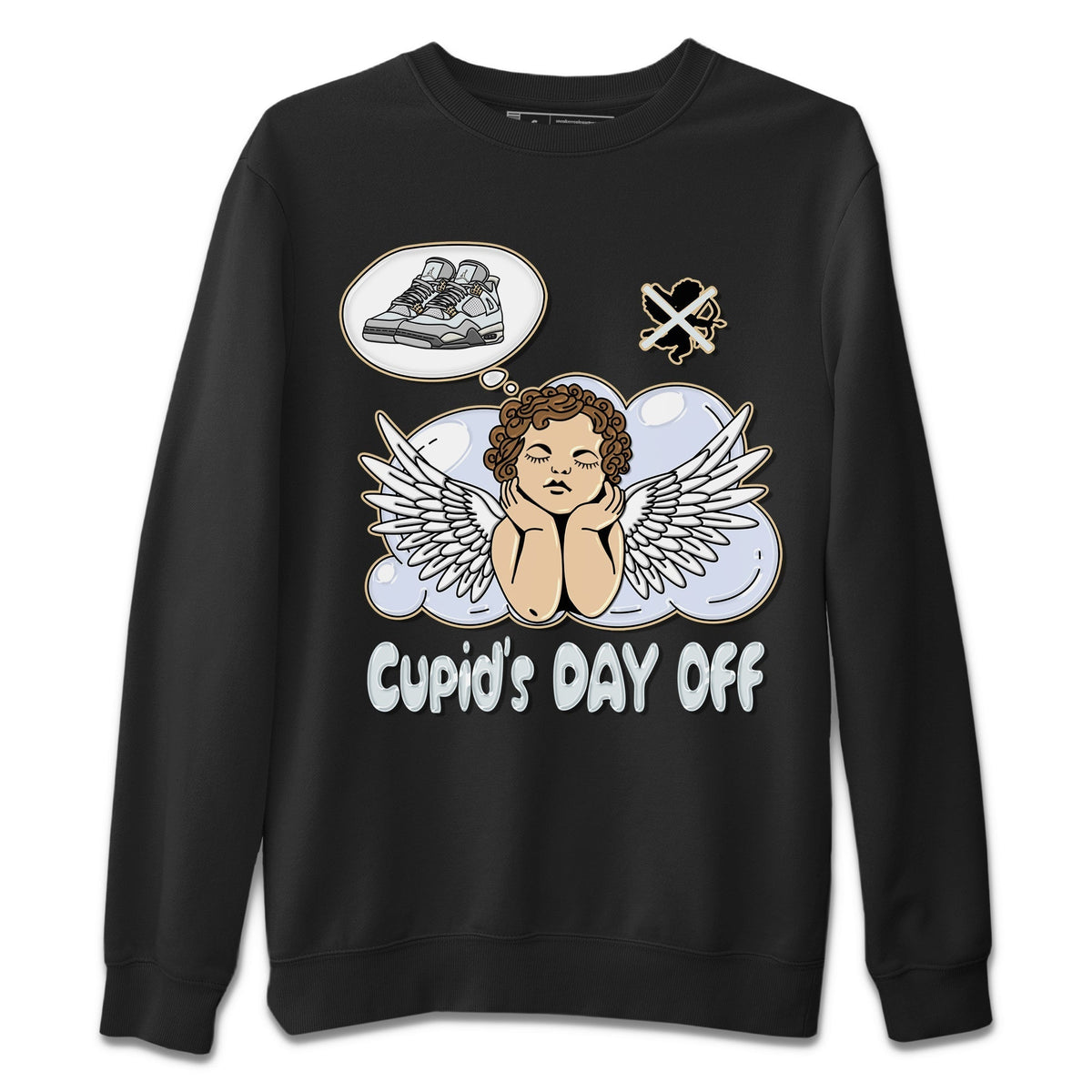 Jordan 4 Craft Sneaker Matching T-Shirt Cupids Day Off Sneaker Tees Jordan 4 Craft Sneaker Release Tees Crew Neck Tees